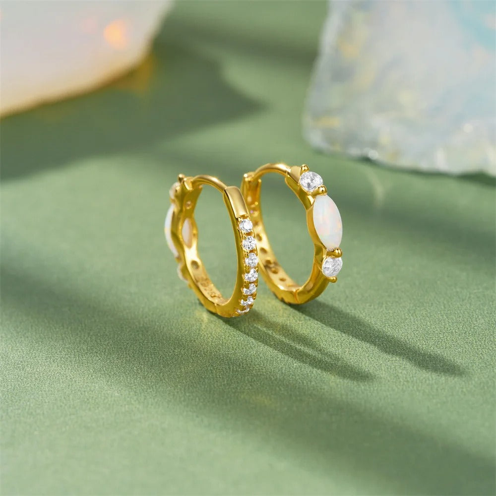 R&T | Aurora Moonstone Hoops