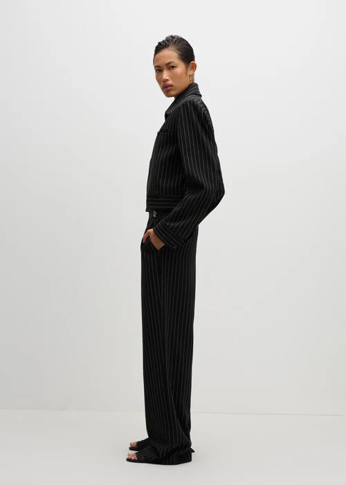 Nude Lucy | Maeve Pinstripe Bomber