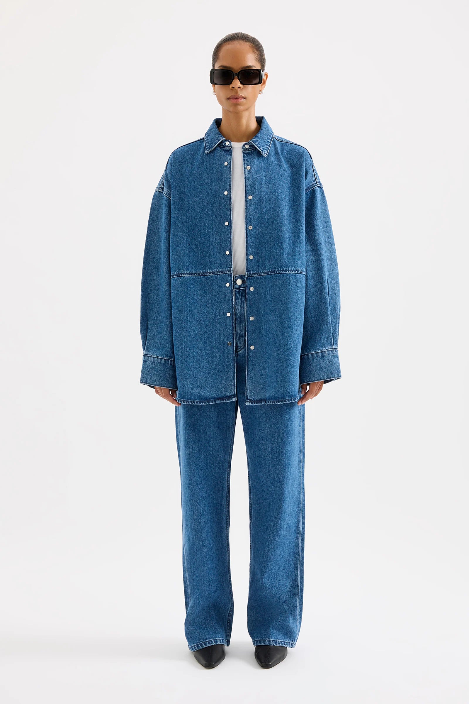 Nude Lucy | Otis Organic Denim Jacket - Fresh Blue