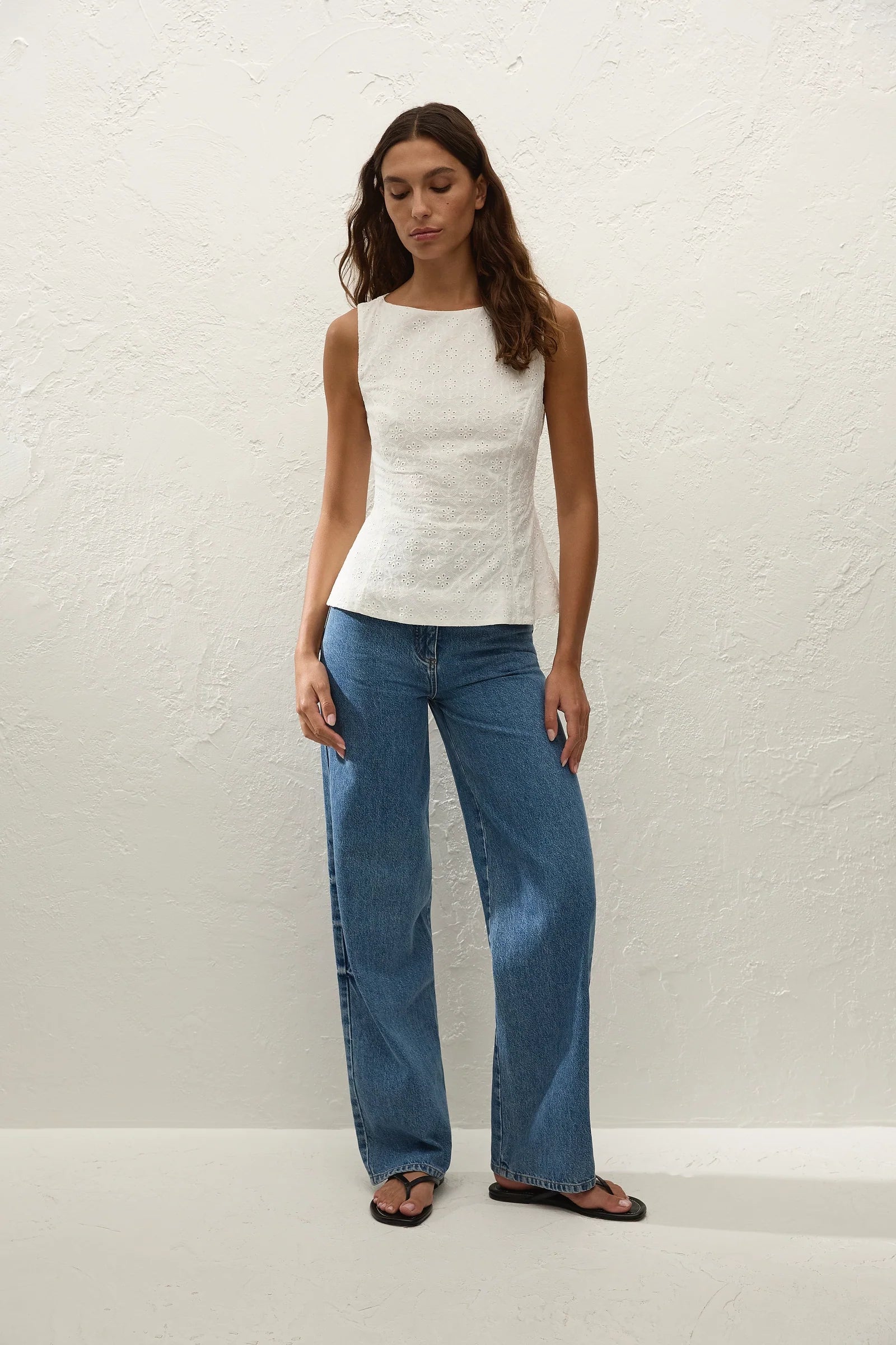 Faithfull The Brand | Olivia Top - Valentina Broderie White