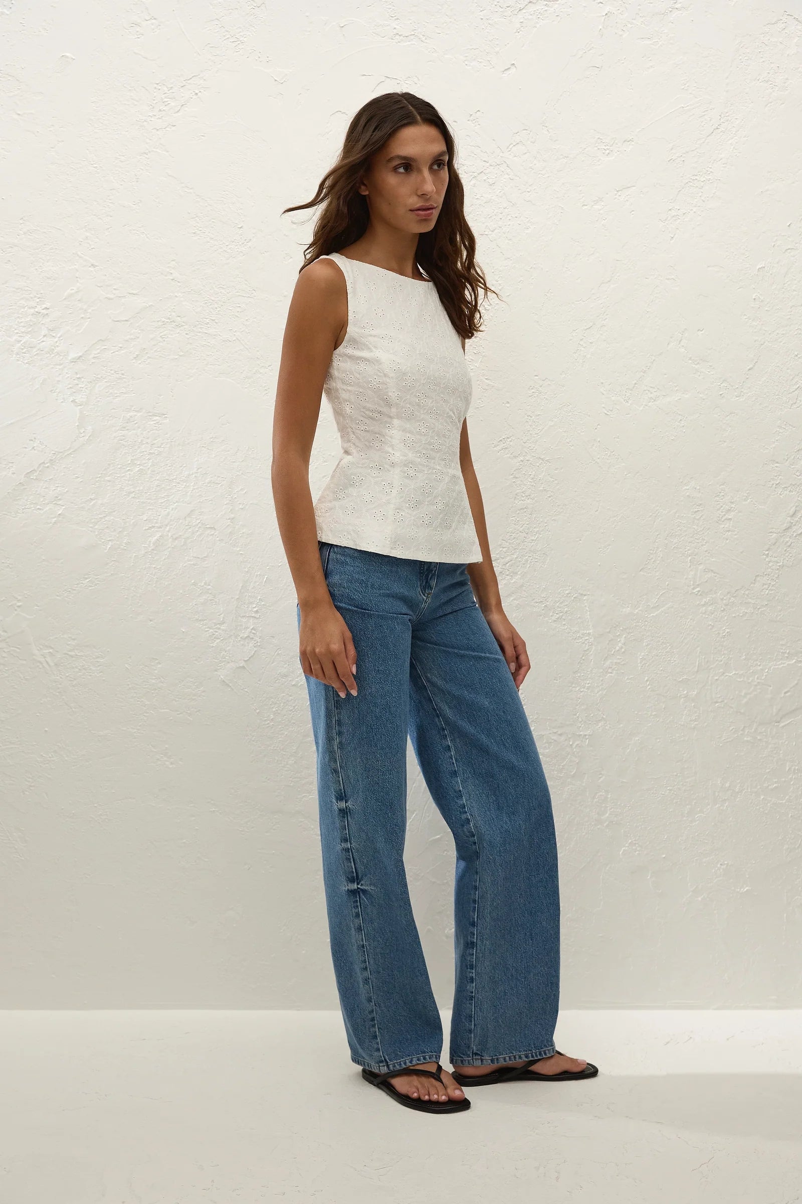 Faithfull The Brand | Olivia Top - Valentina Broderie White