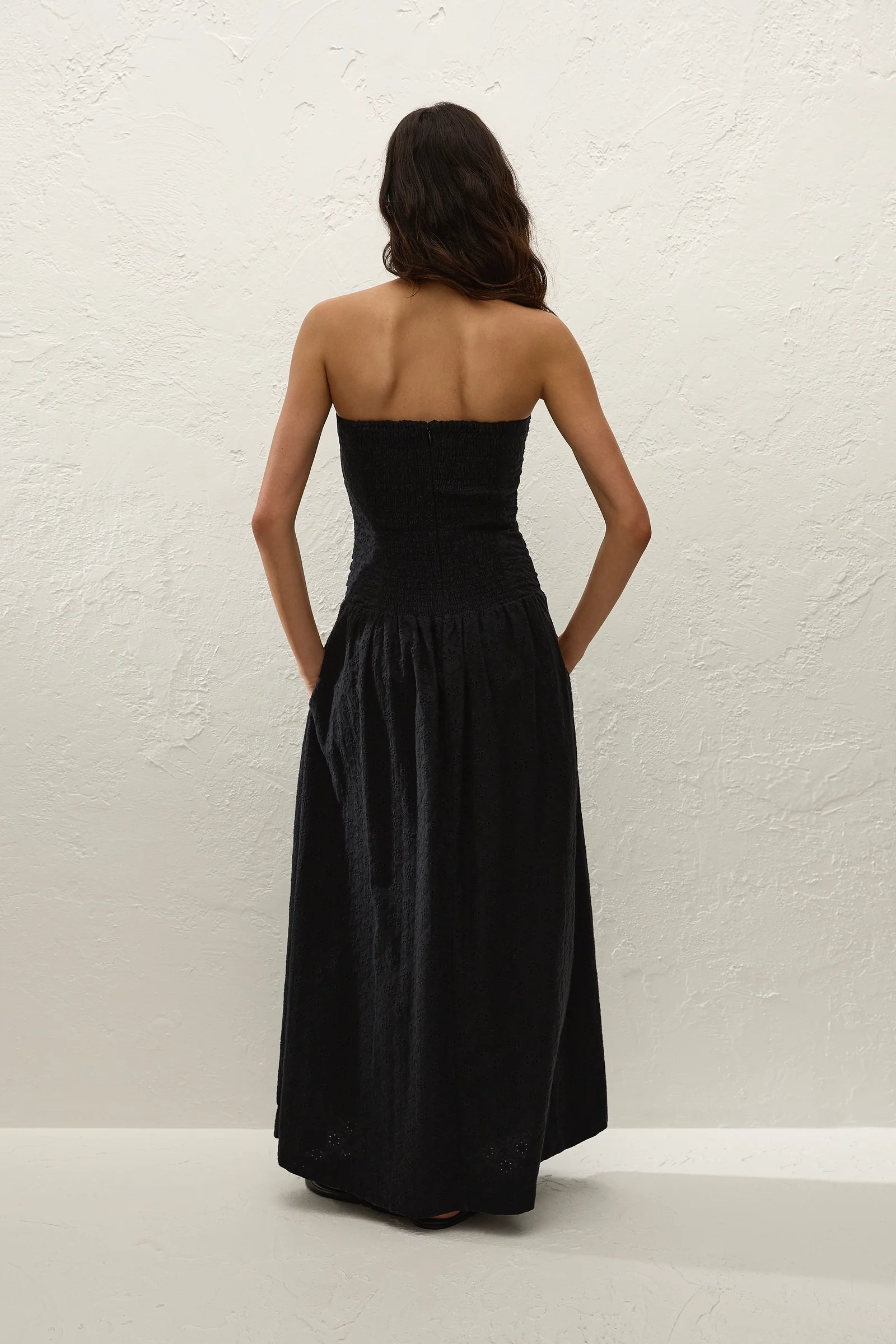 Faithfull The Brand | Lia Maxi Dress - Valentina Broderie Black