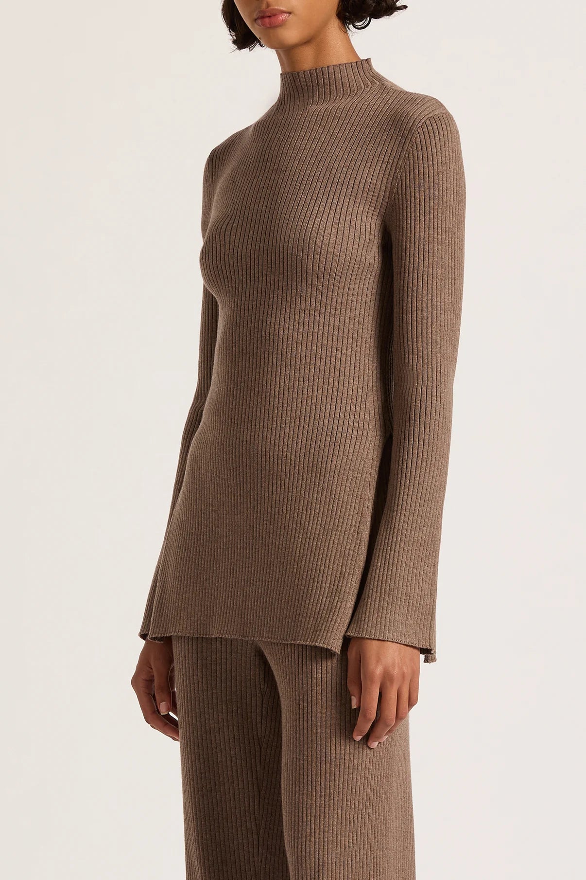 Nude Lucy | Malo Knit Tunic - Mocha