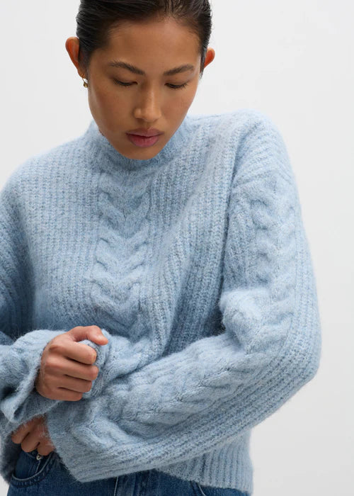 Nude Lucy | Paige Cable Knit - Sky