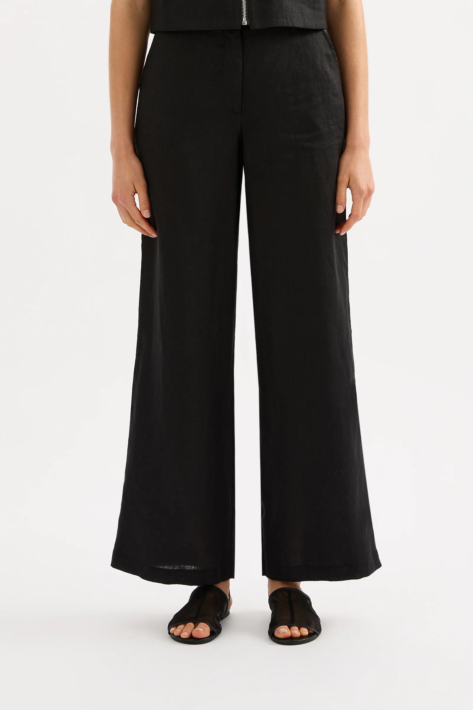 Nude Lucy | Dalia Linen Pant - Black