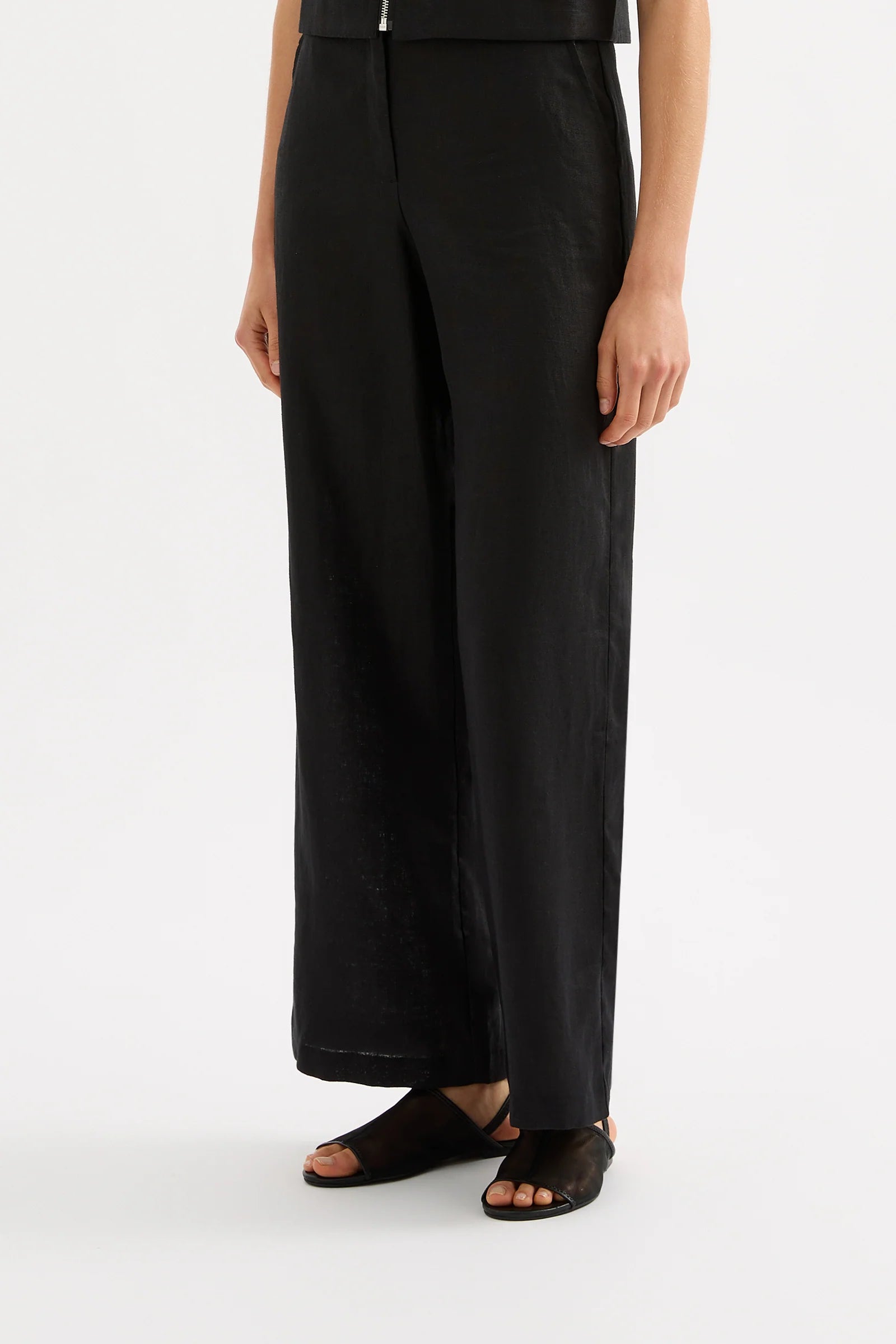 Nude Lucy | Dalia Linen Pant - Black