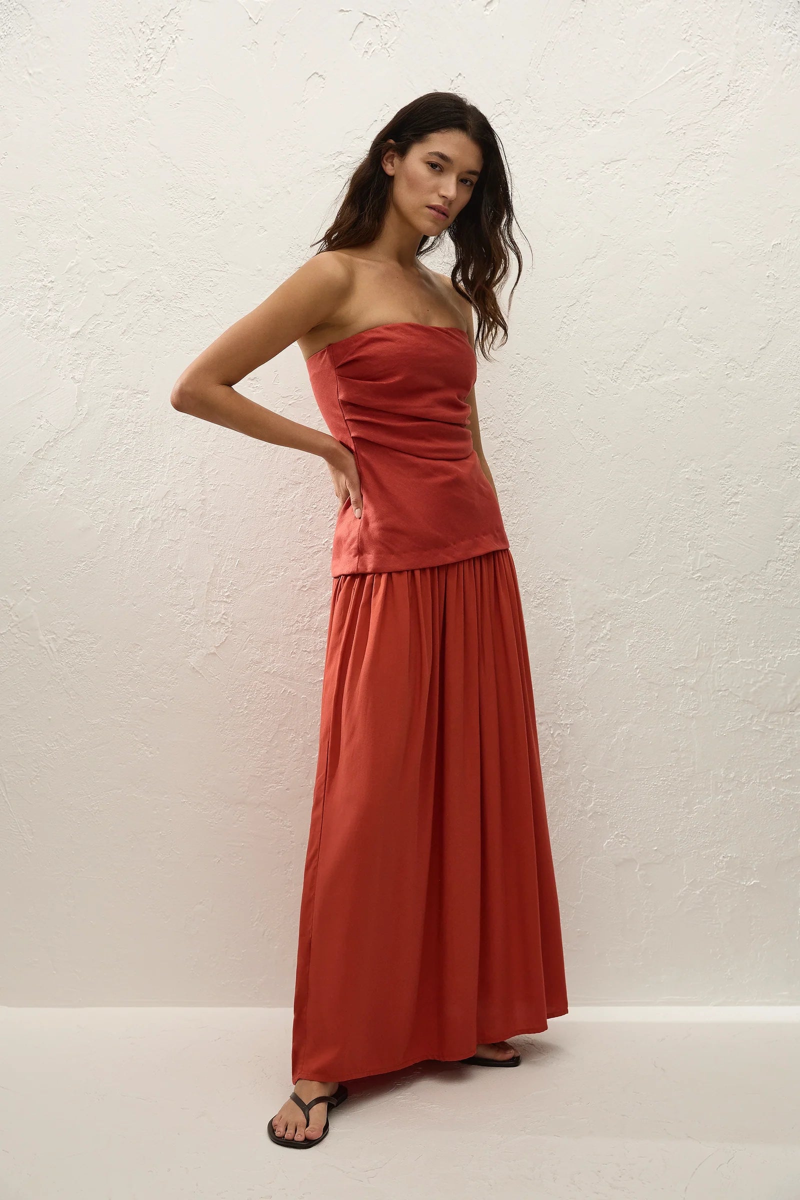 Faithfull The Brand | Hedy Maxi Dress - Dusty Tomato