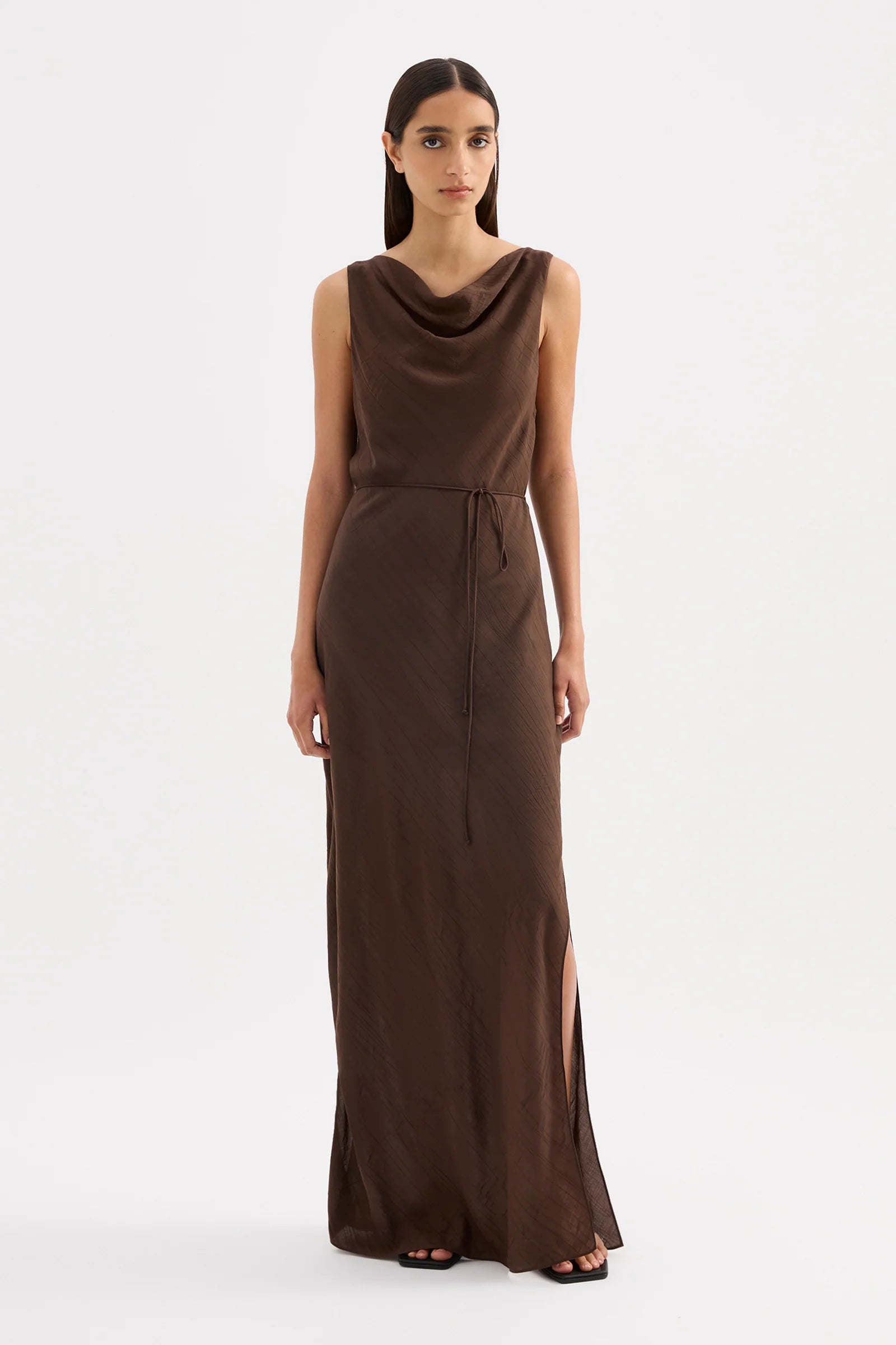 Nude Lucy | Serine Maxi Dress - Chocolate