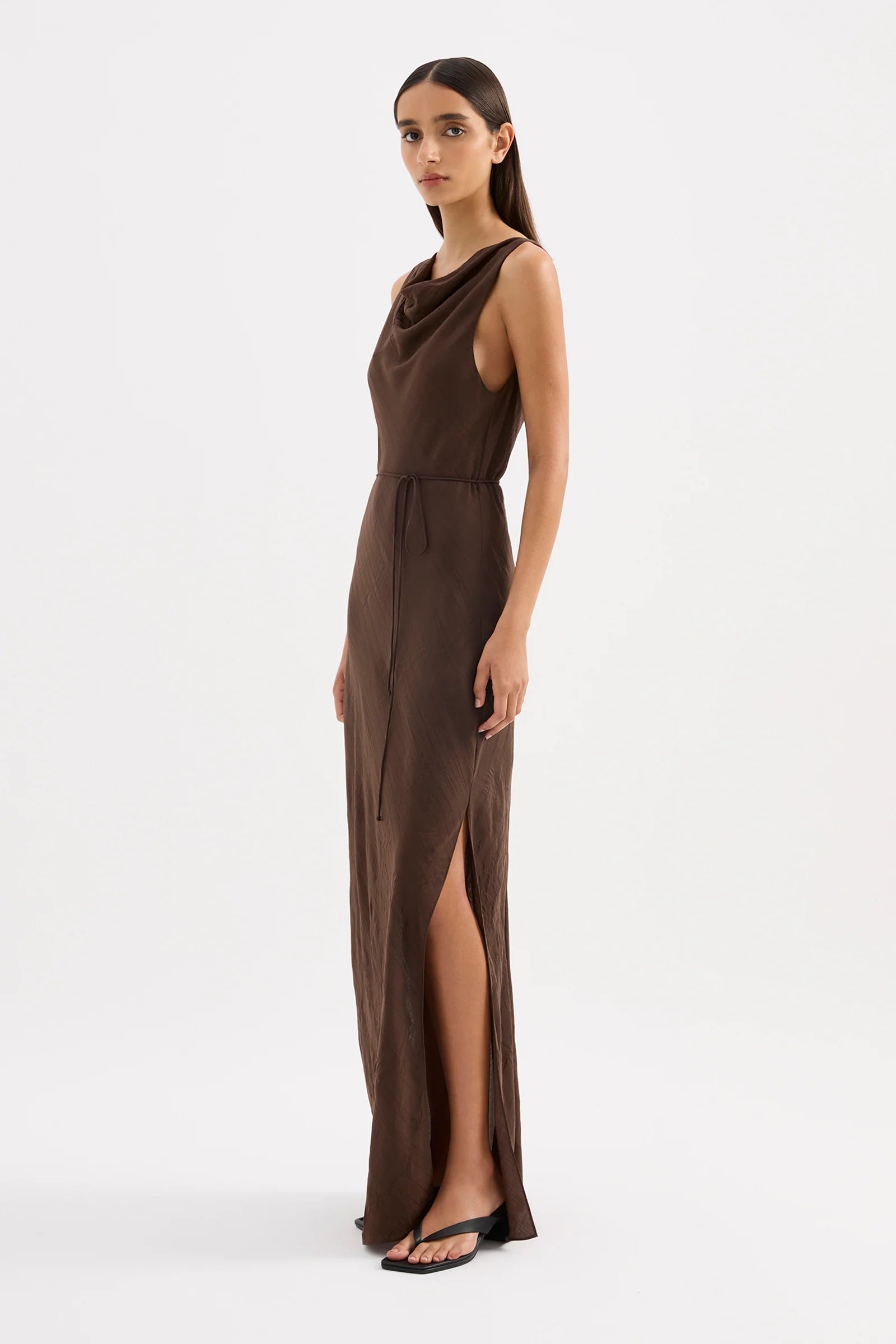 Nude Lucy | Serine Maxi Dress - Chocolate