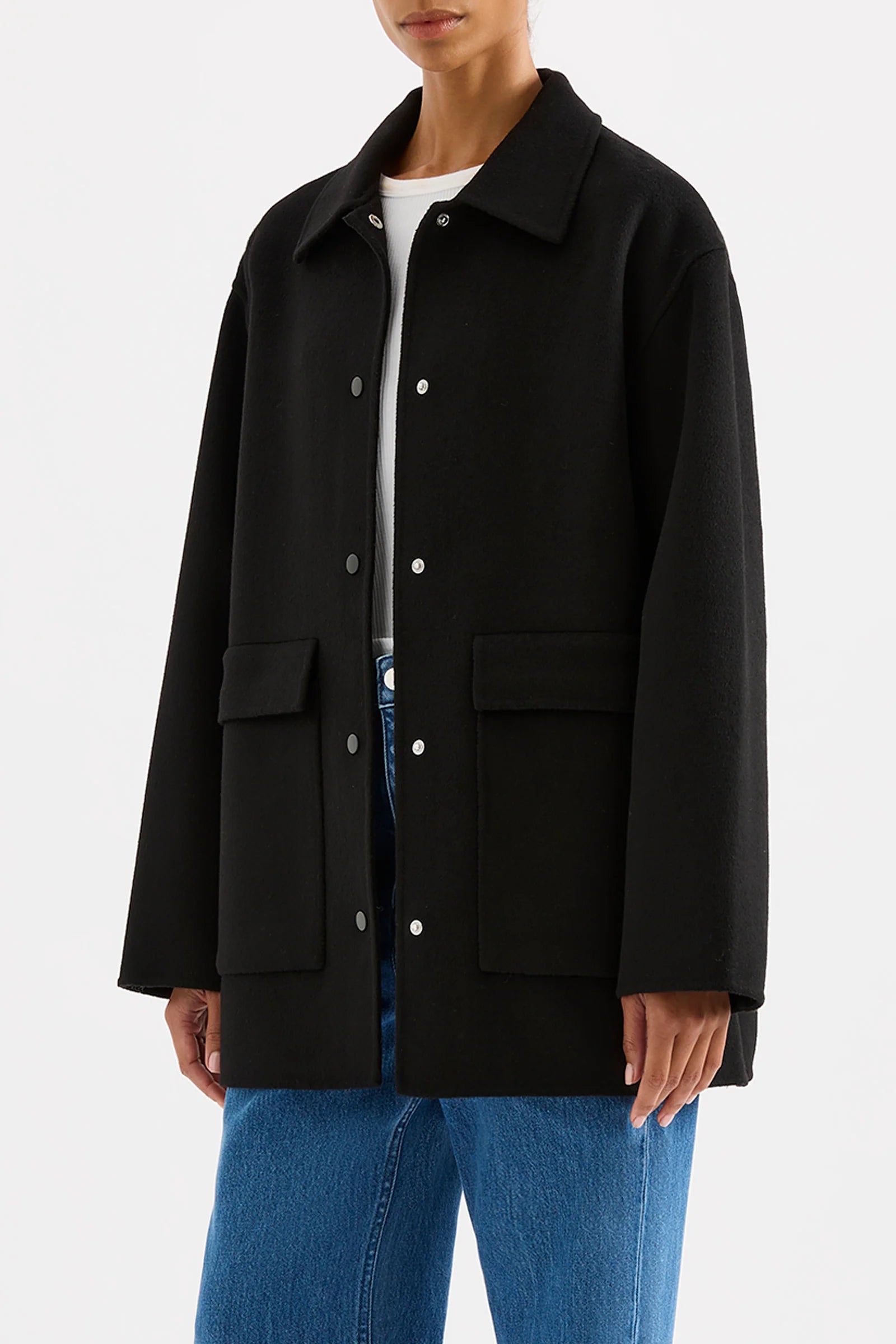 Nude Lucy | Levi Wool Coat - Black