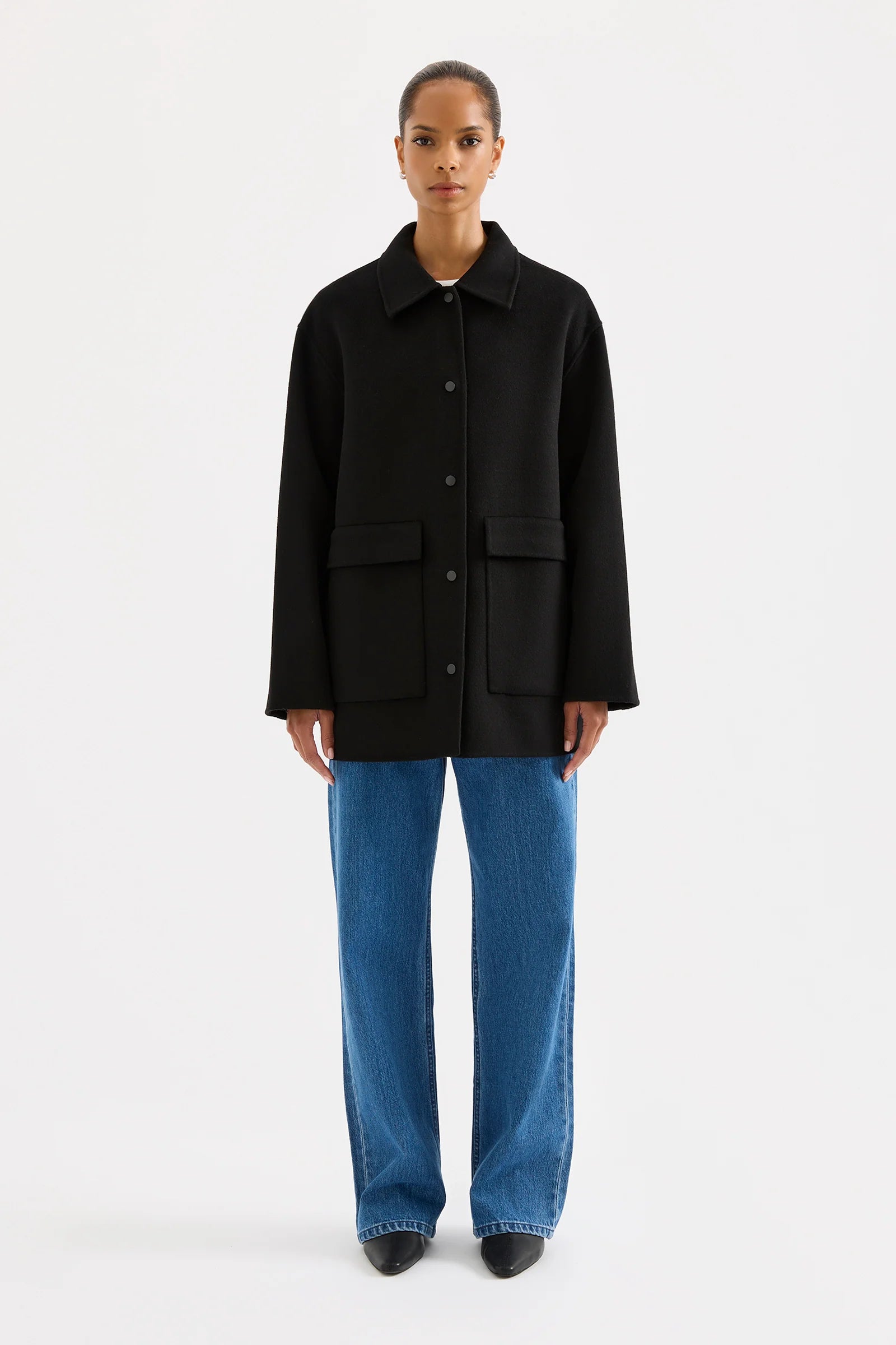 Nude Lucy | Levi Wool Coat - Black