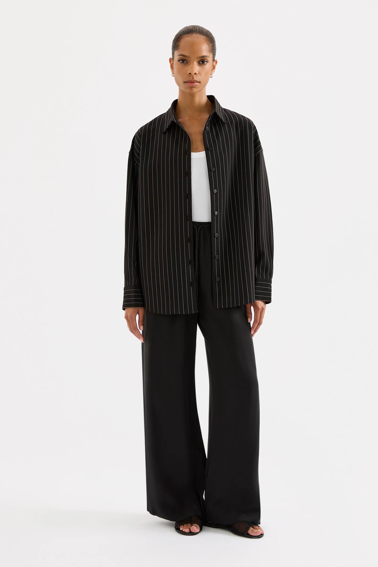 Nude Lucy | Maeve Pinstripe Shirt