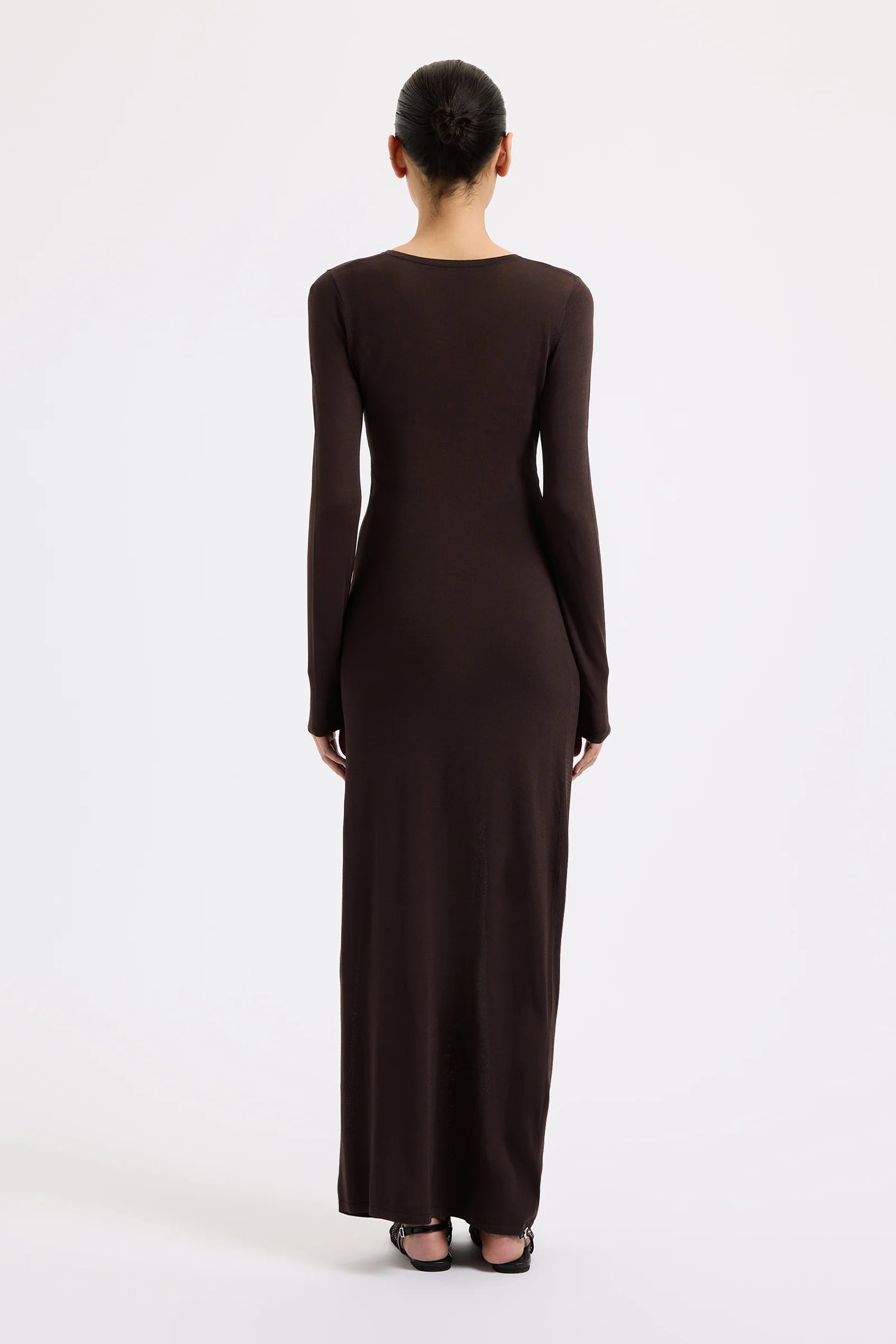 Nude Lucy | Evelyn Knit Maxi Dress - Espresso