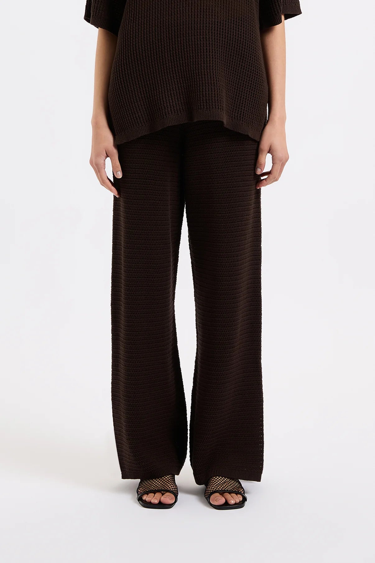 Nude Lucy | Willow Crochet Pant - Espresso