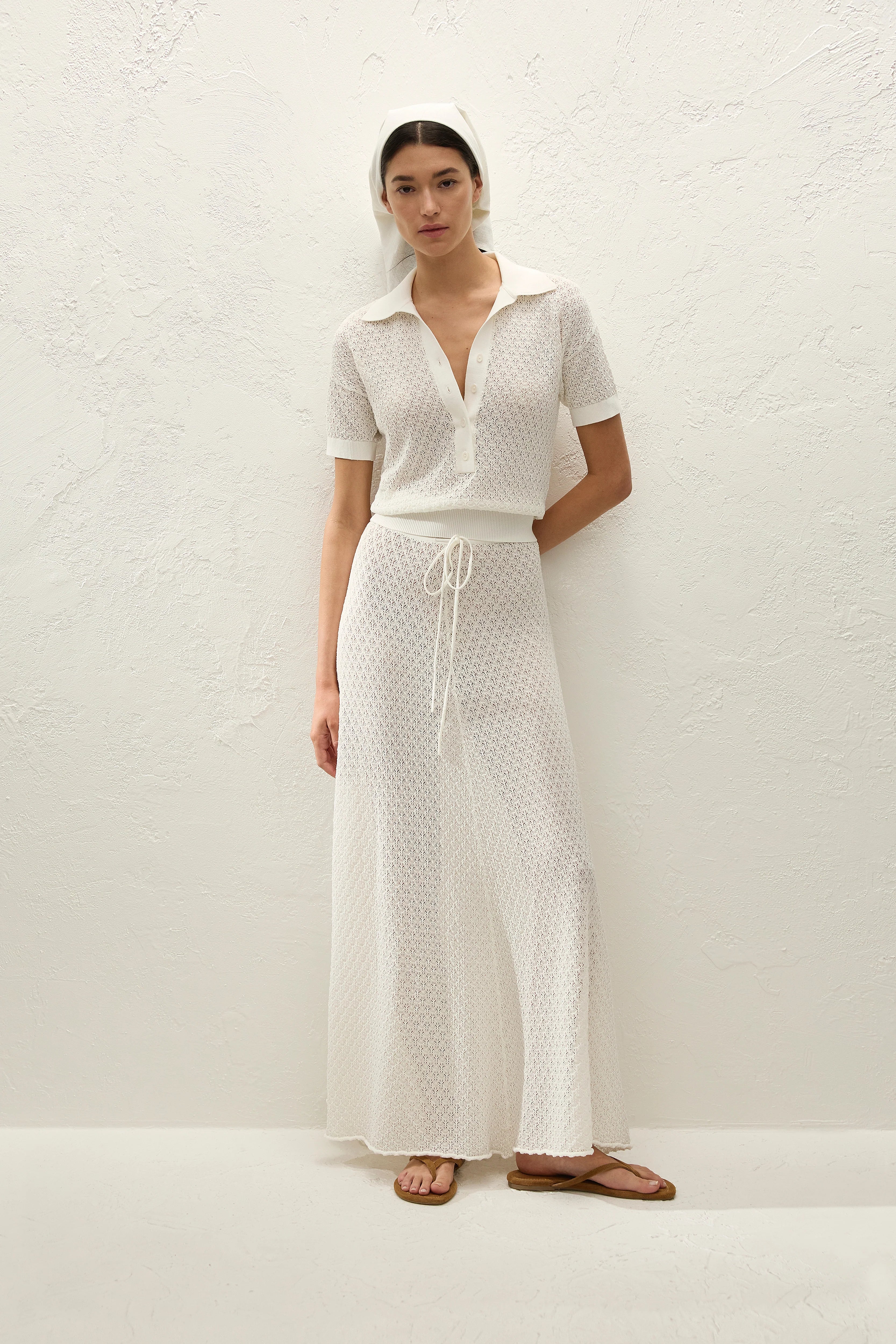 Faithfull The Brand | Lenna Skirt - Pointelle Lace White