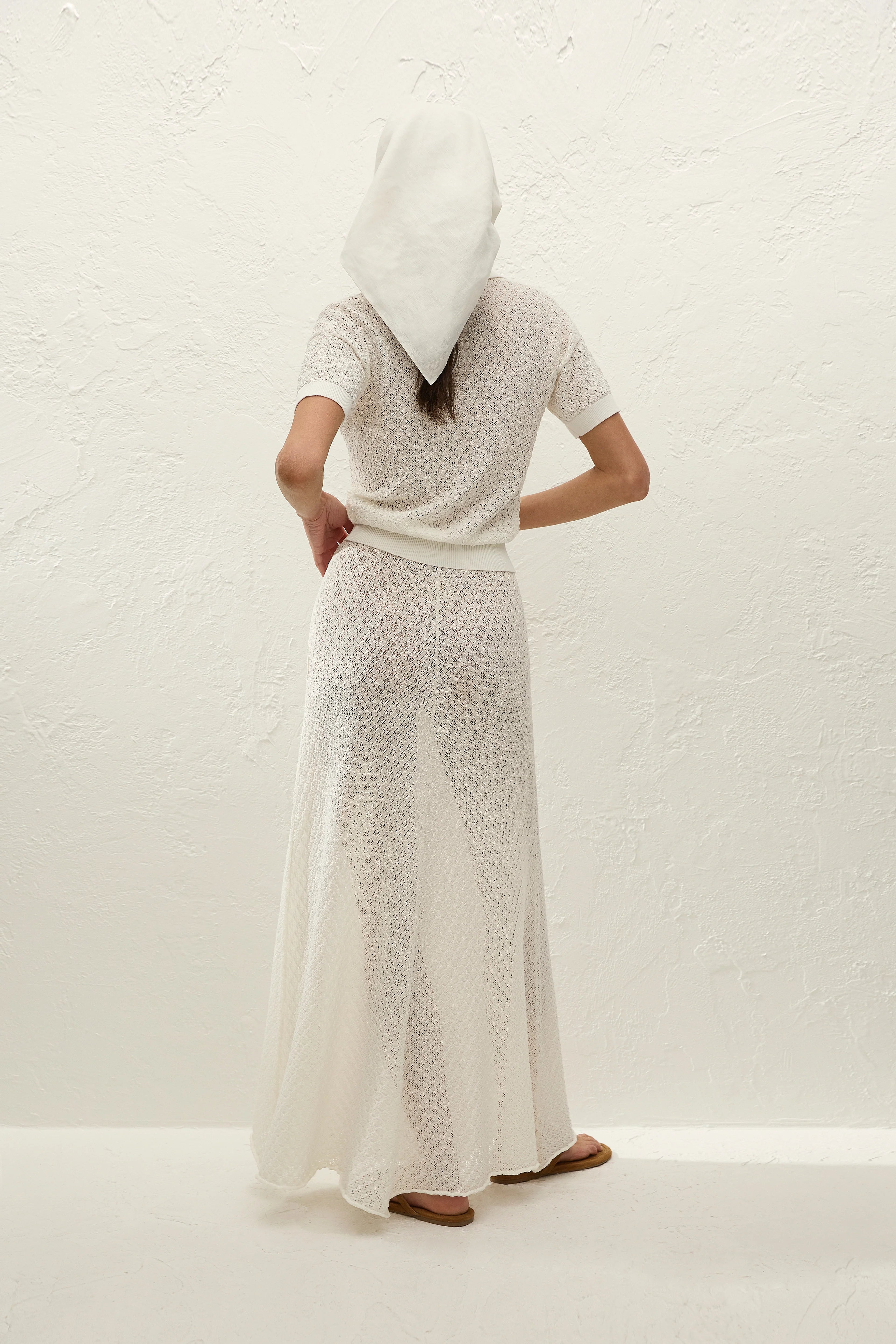 Faithfull The Brand | Lenna Skirt - Pointelle Lace White