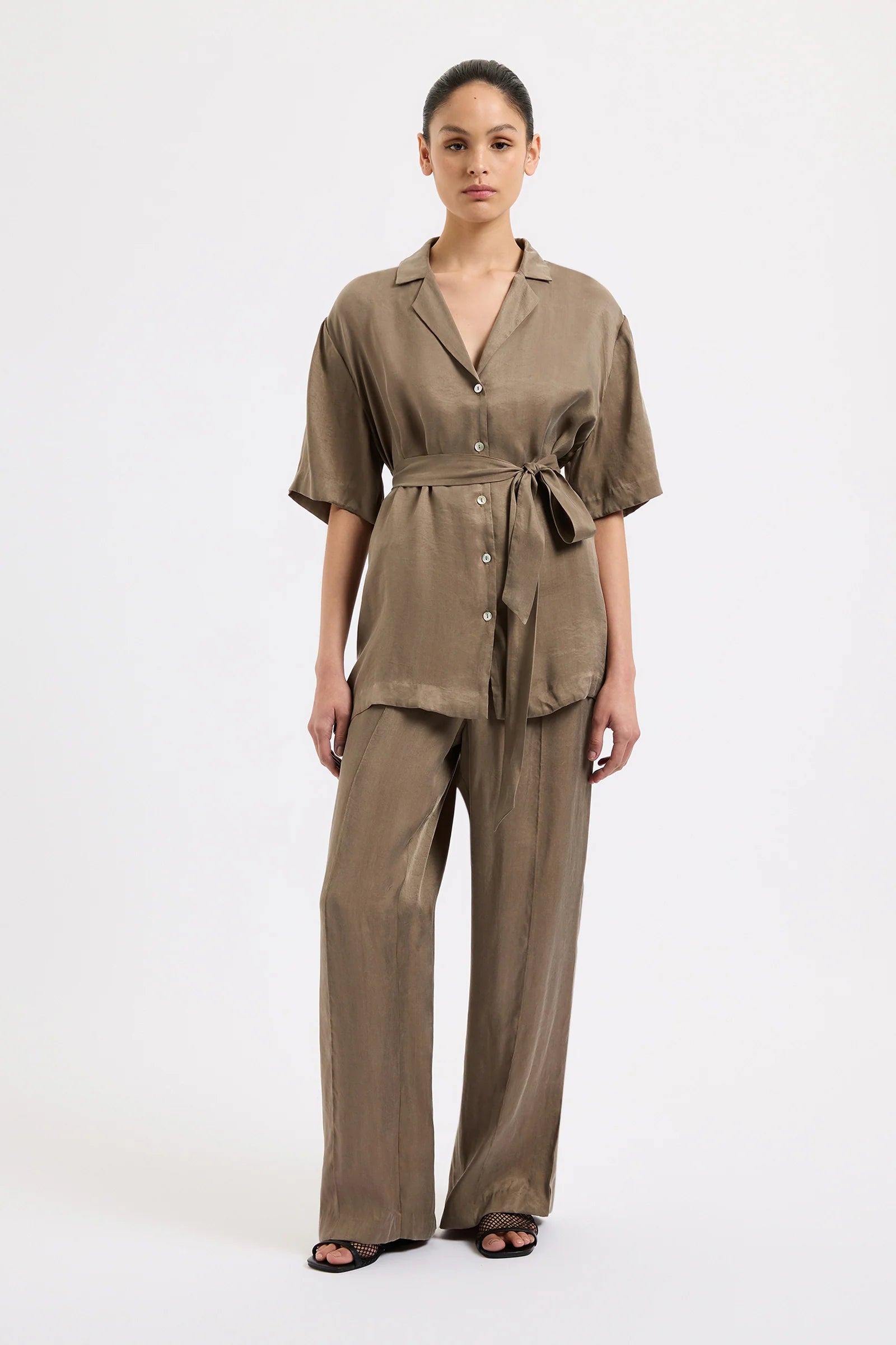 Nude Lucy | Seshni Tencel Pant - Chestnut