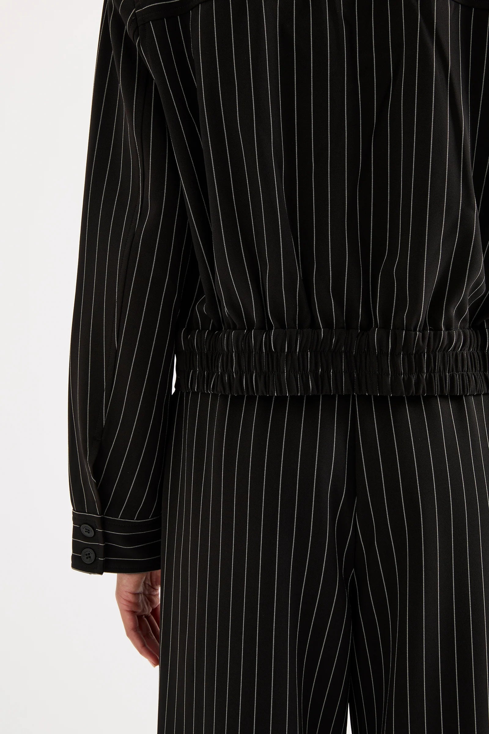 Nude Lucy | Maeve Pinstripe Bomber
