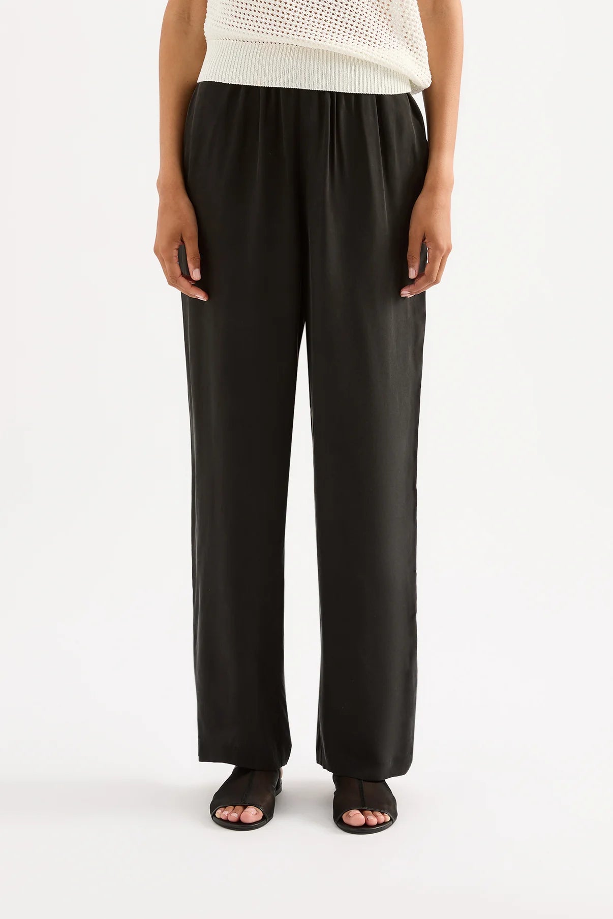 Nude Lucy | Linnea Cupro Pant  - Black