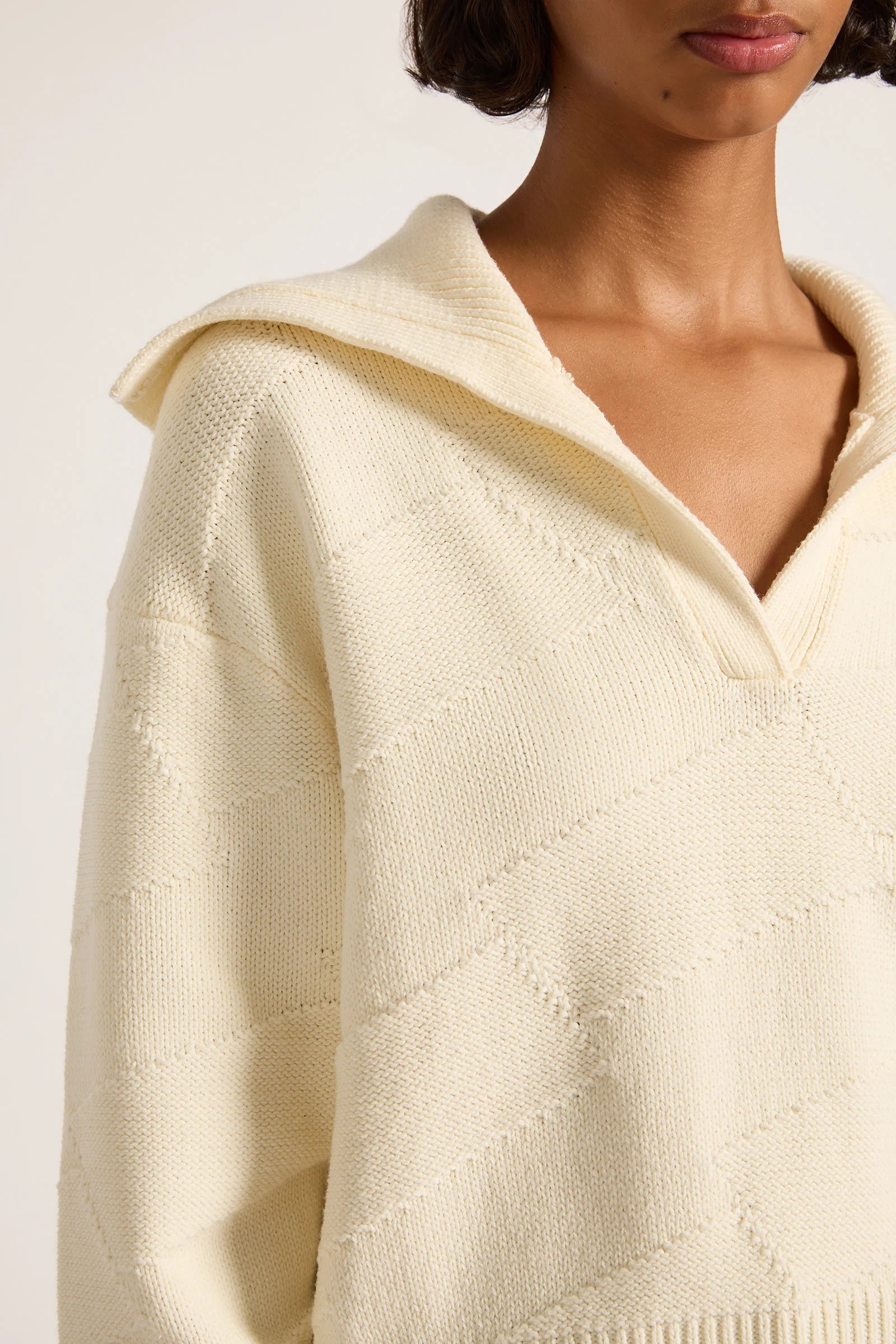 Nude Lucy | Addison Rugby Knit - Cloud