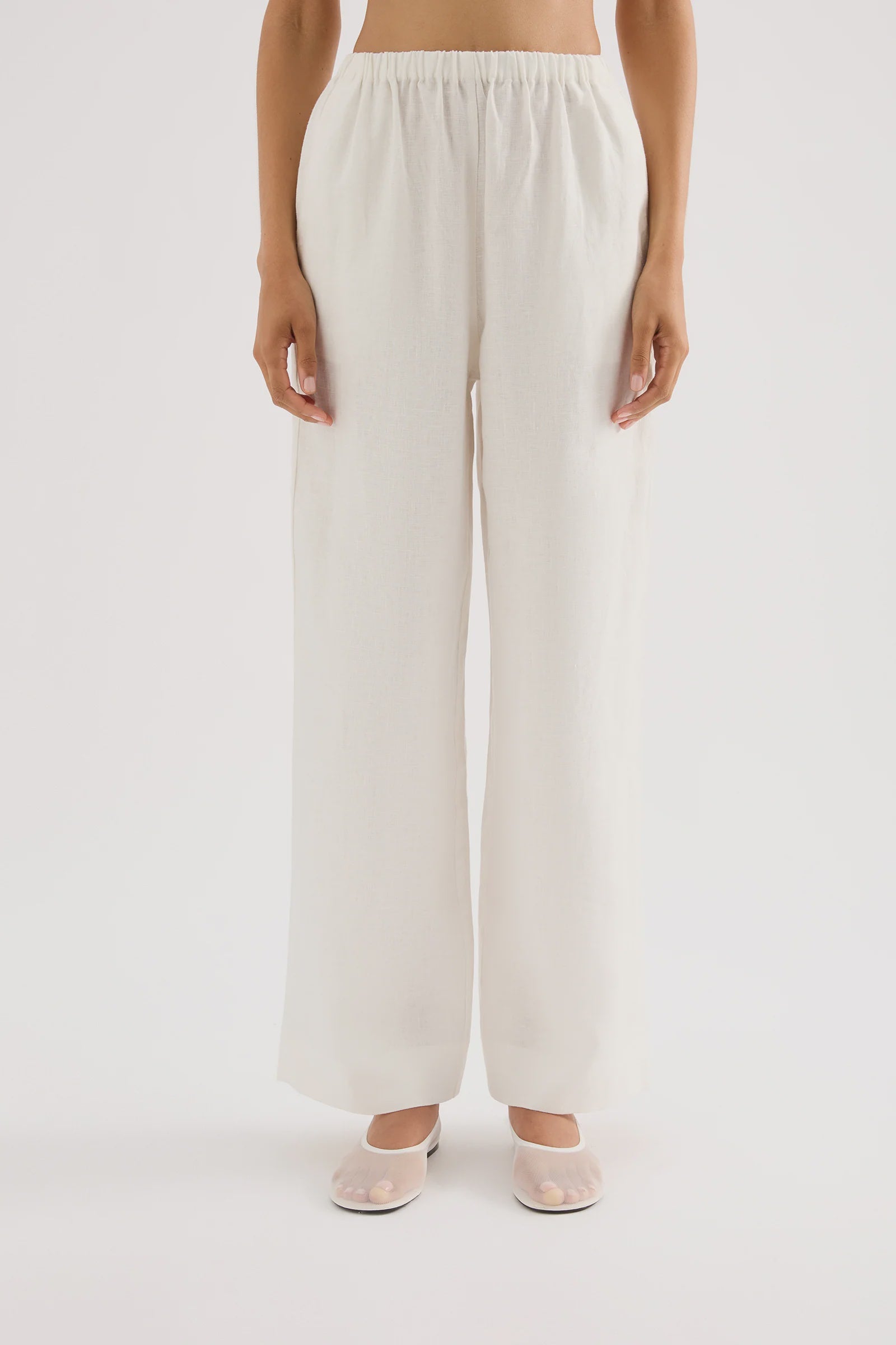 Nude Lucy | Marnie Linen Pant - White