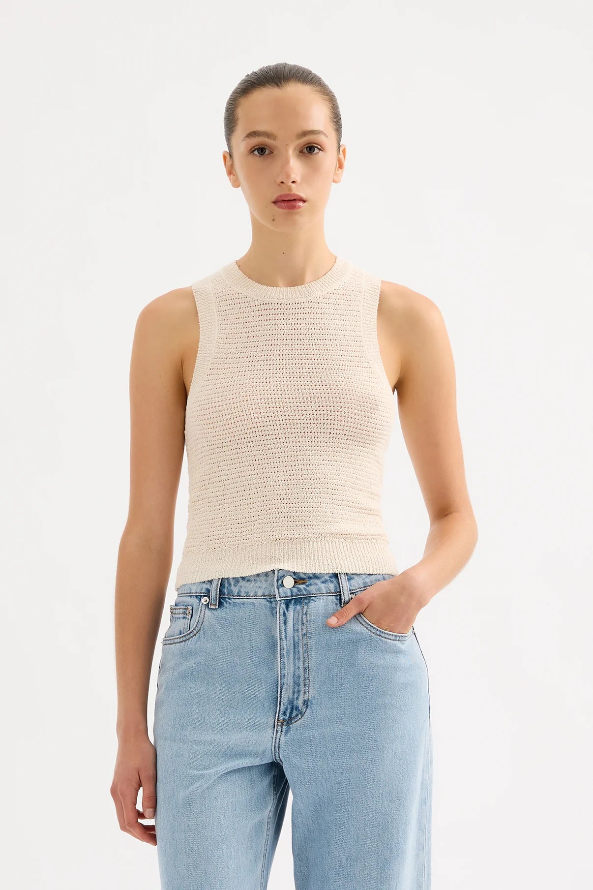 Nude Lucy | Ember Knit Tank - Cream