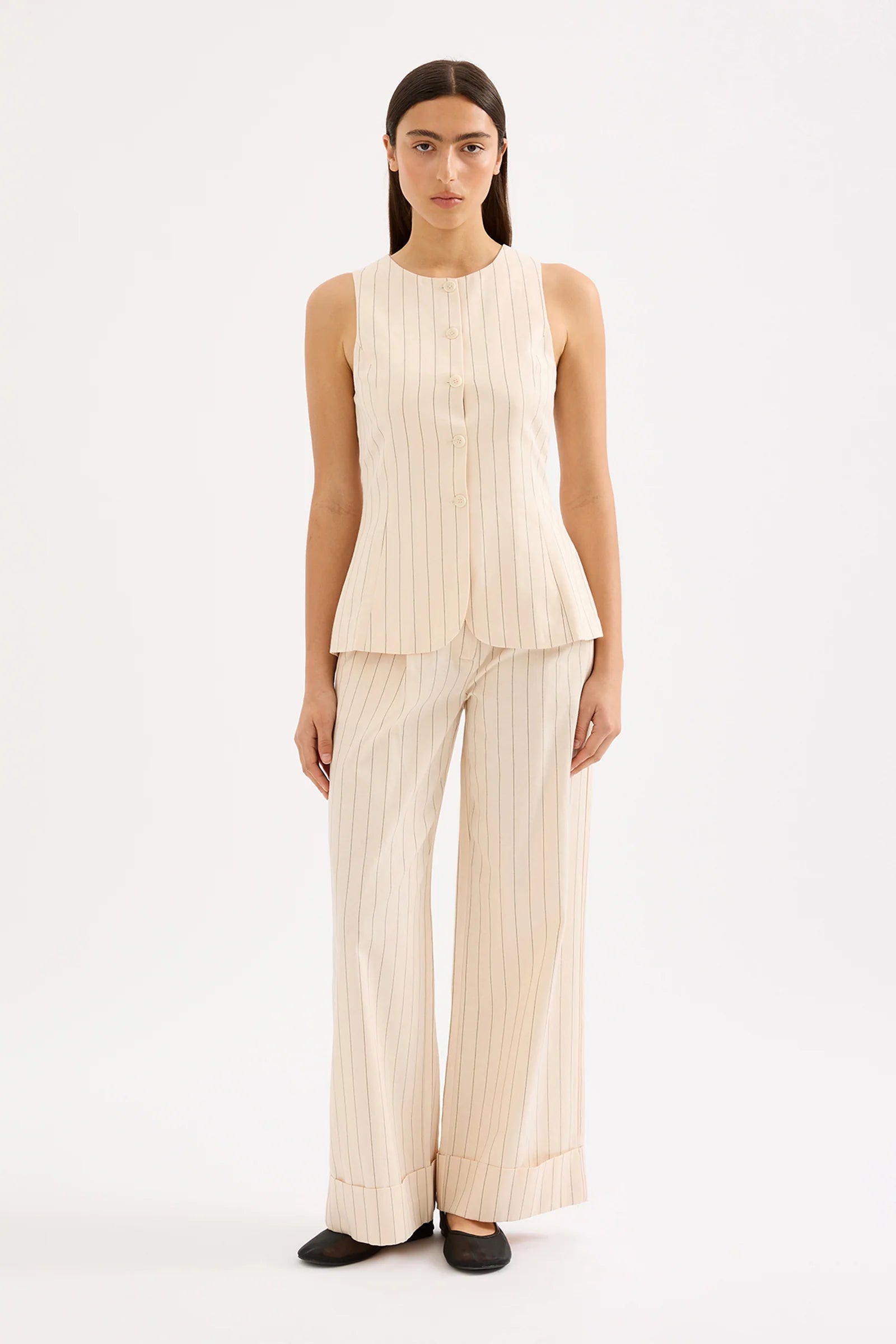 Nude Lucy | Irving Pinstripe Vest