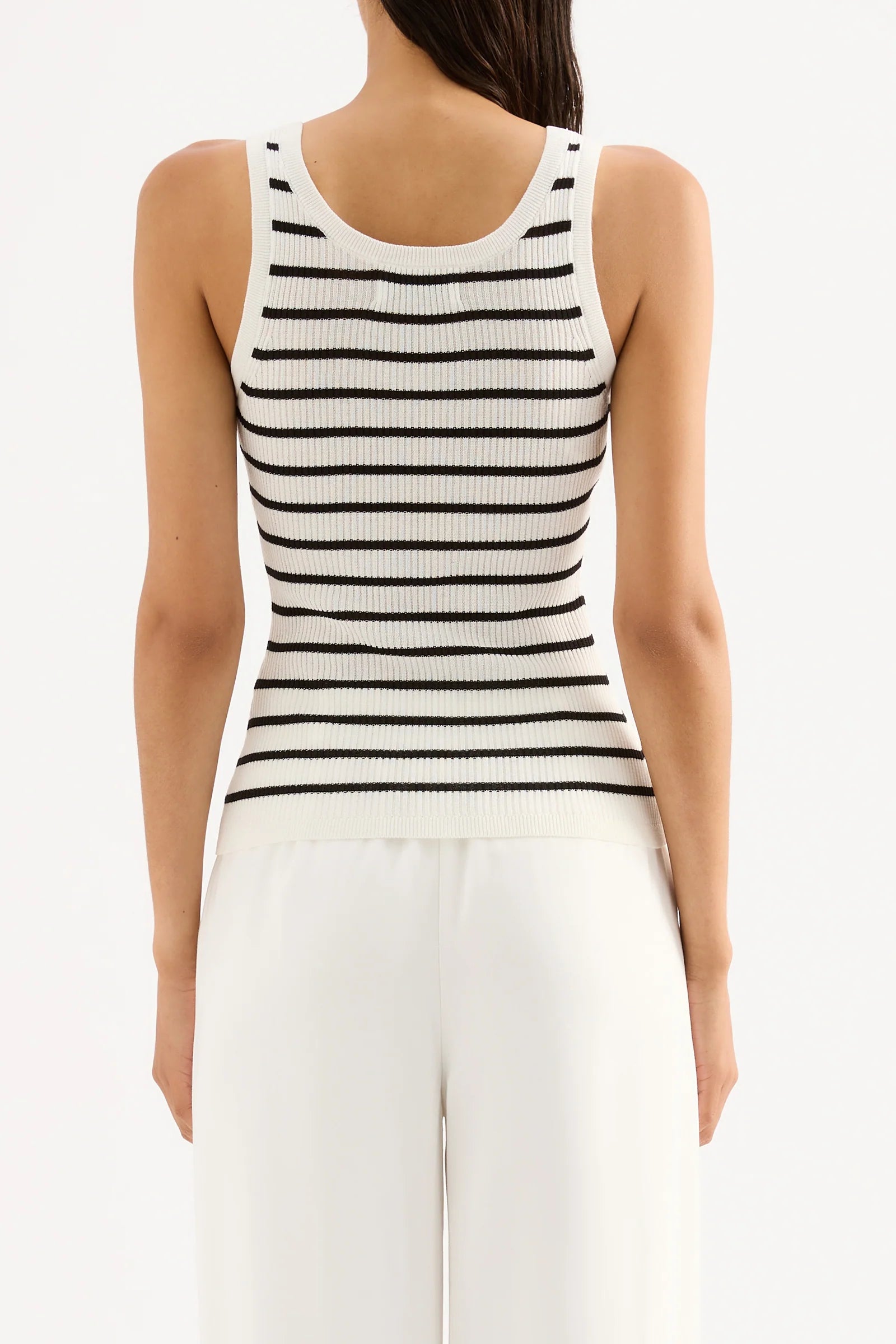 Nude Lucy | Rowan Knit Tank - Black Stripe