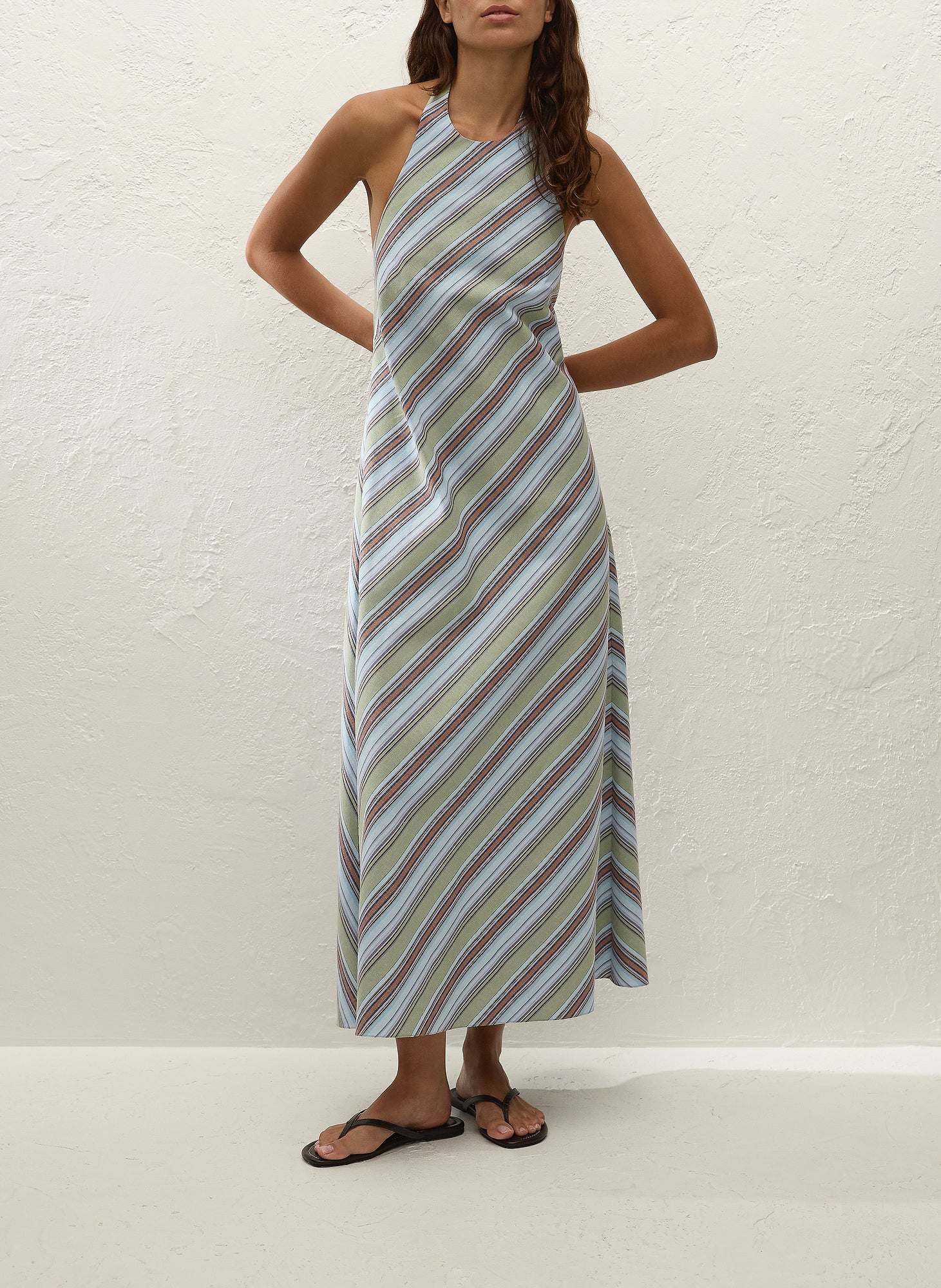 Faithfull The Brand | Jone Midi Dress - Agua Stripe