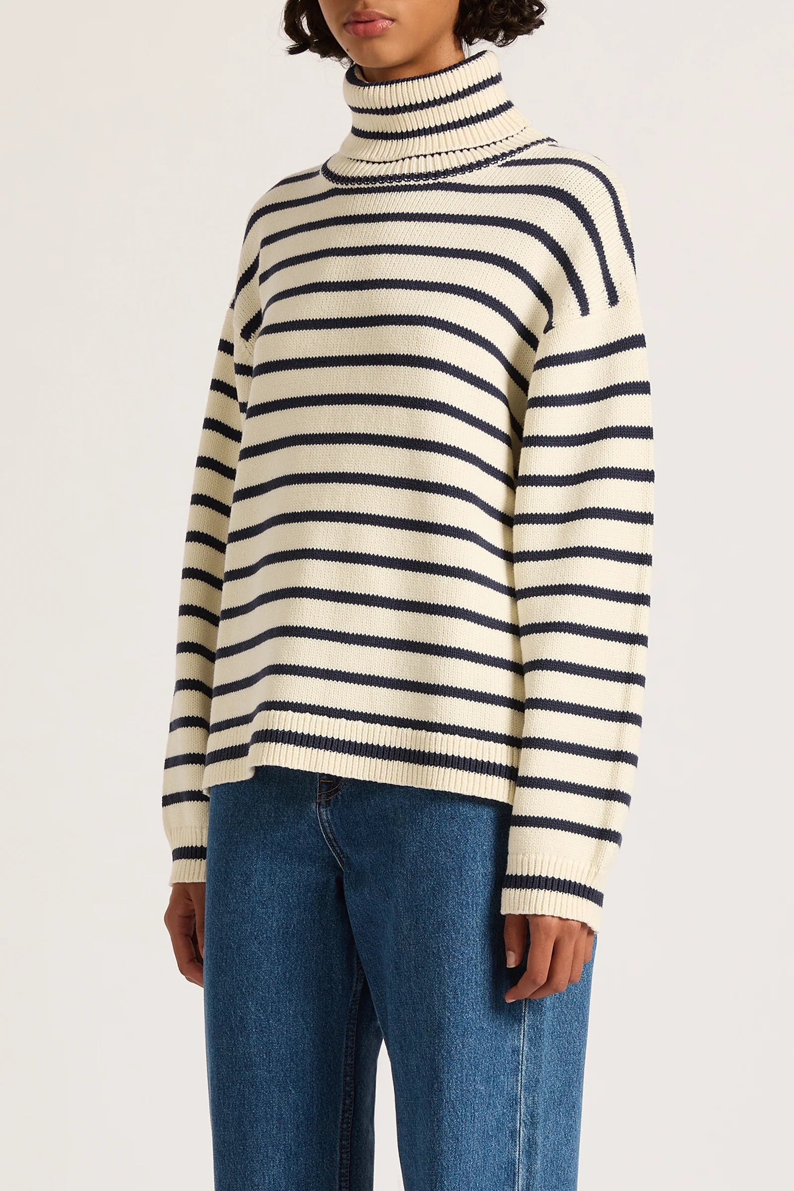 Nude Lucy | Kai Turtleneck - Navy Stripe