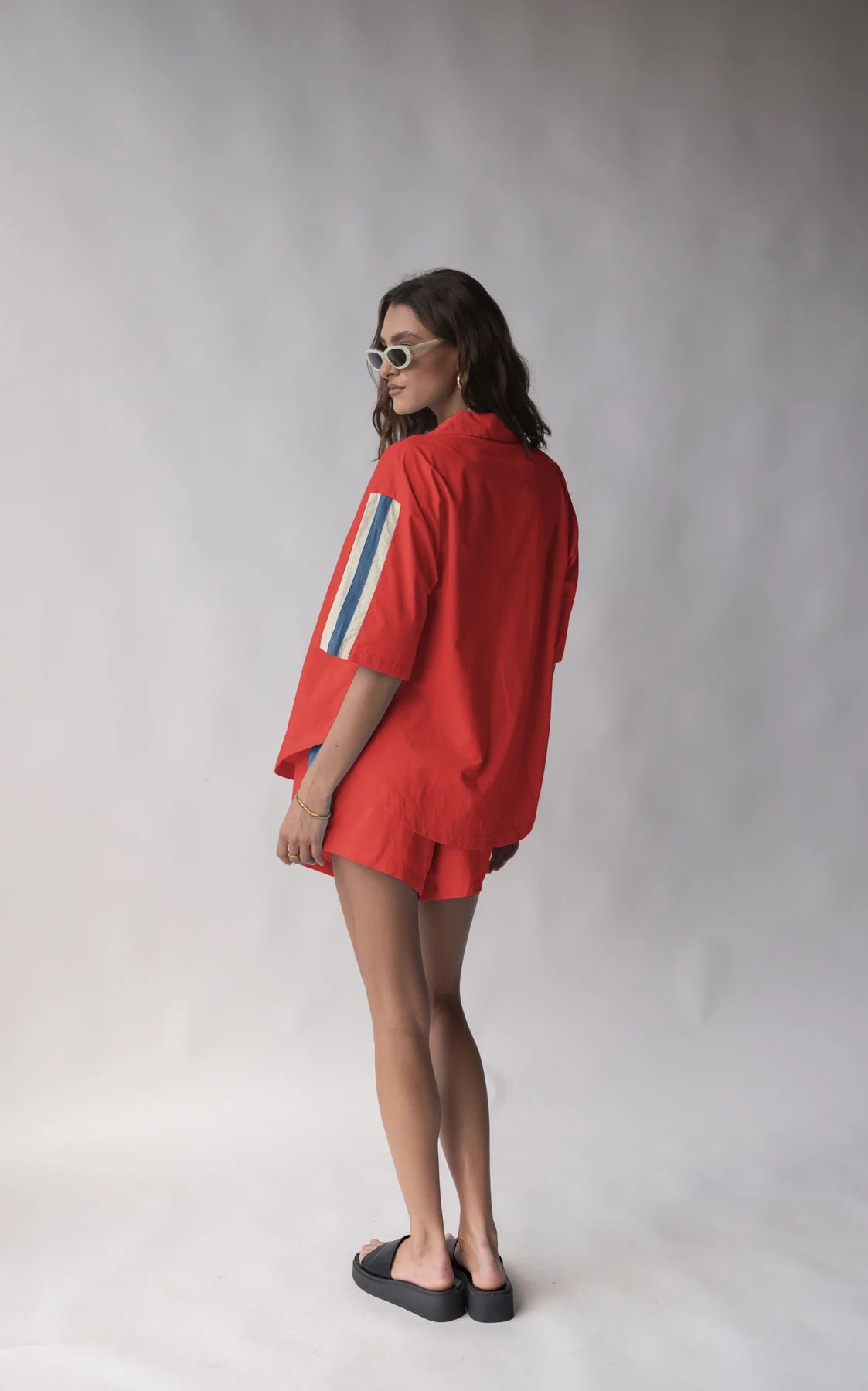 Araminta James | San Sebastian Shirt Set Dusty Red