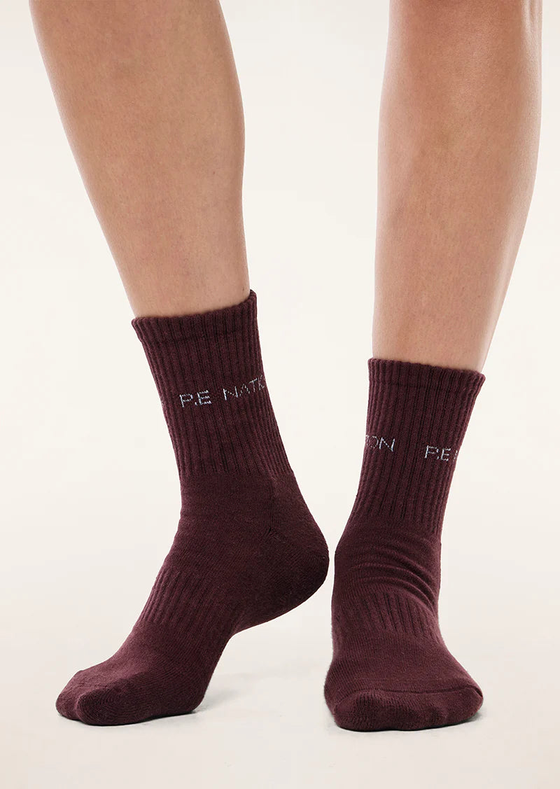 PE Nation | Signature Sock - Cabernet