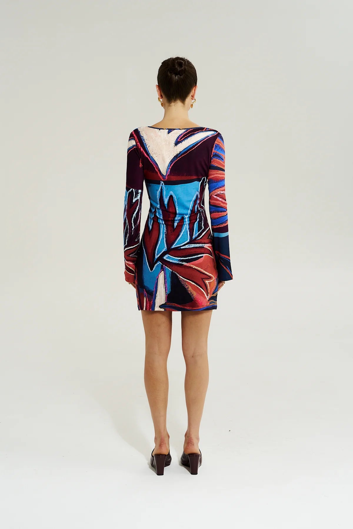 Summi Summi | Amie LS Mini Dress - Bordeaux