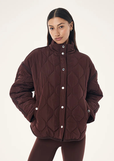 PE Nation | Surge Quilt Jacket - Mahogany