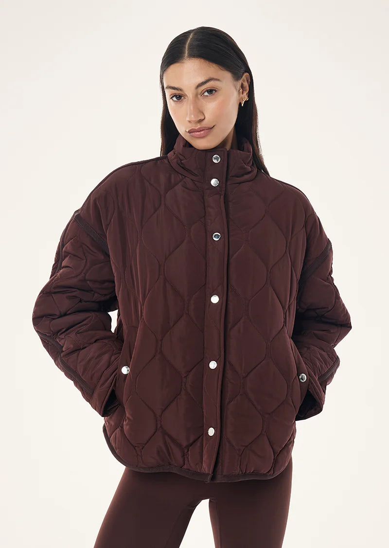 PE Nation | Surge Quilt Jacket - Mahogany