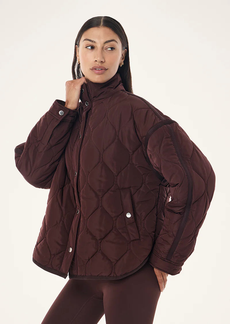 PE Nation | Surge Quilt Jacket - Mahogany
