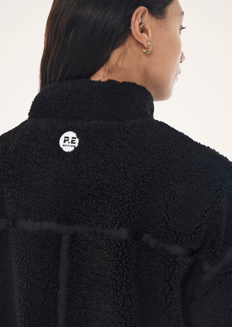 PE Nation | Surge Teddy Jacket - Black