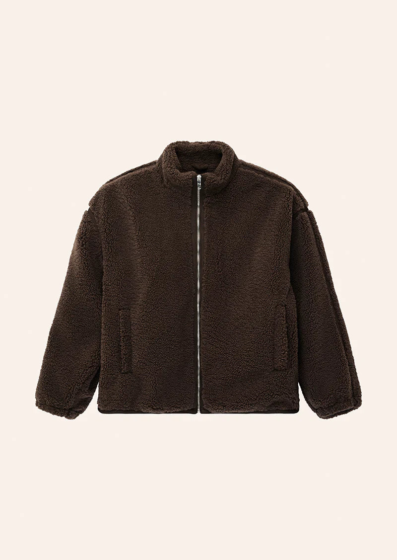 PE Nation | Surge Teddy Jacket - Coffee