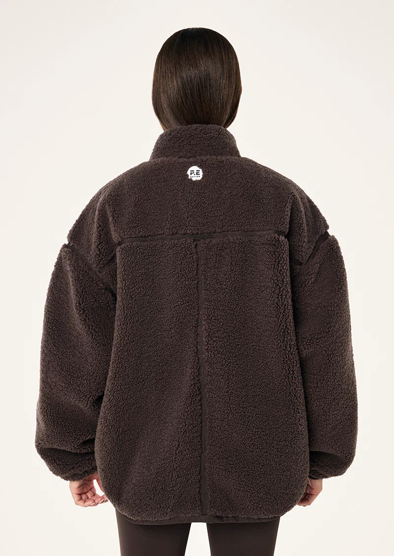 PE Nation | Surge Teddy Jacket - Coffee
