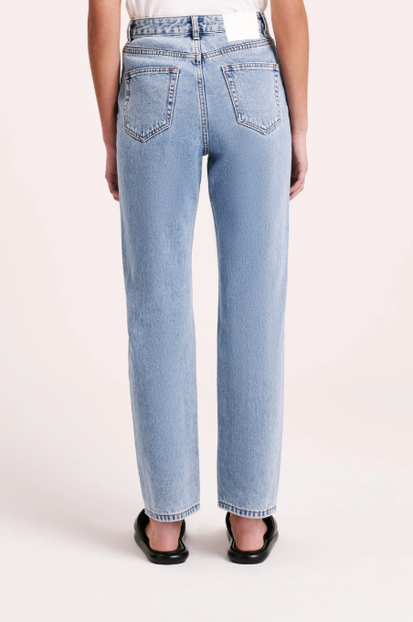 Nude Lucy | Organic Straight Leg Jean - Washed Blue