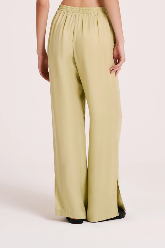Nude Lucy | Dara Cupro Pants - Lime