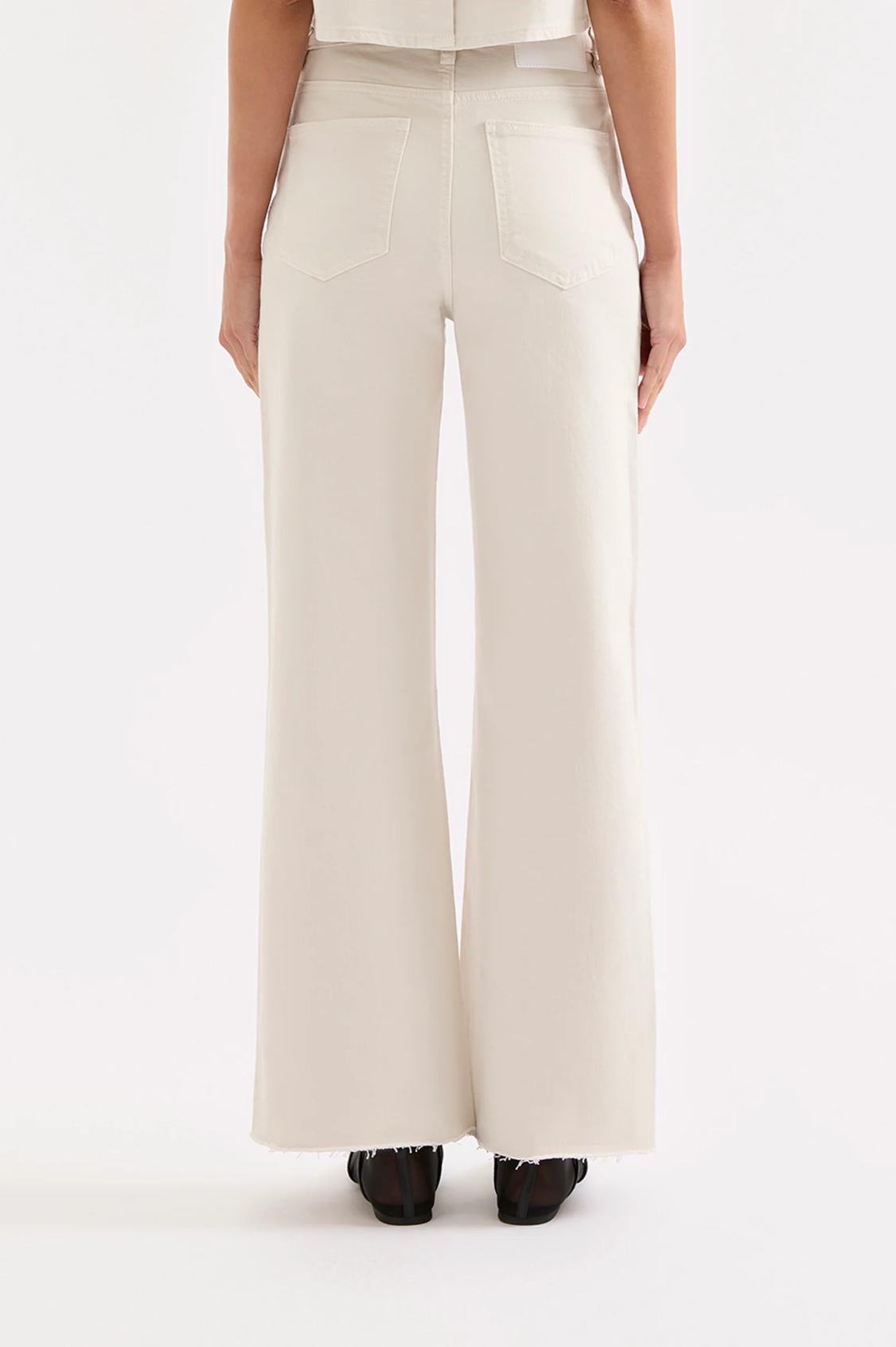 Nude Lucy | Cali Stretch Wide Leg Jean - Dune