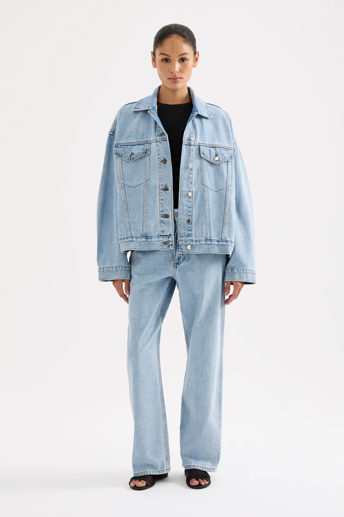 Nude Lucy | Sia Denim Jacket - 90s Blue Wash