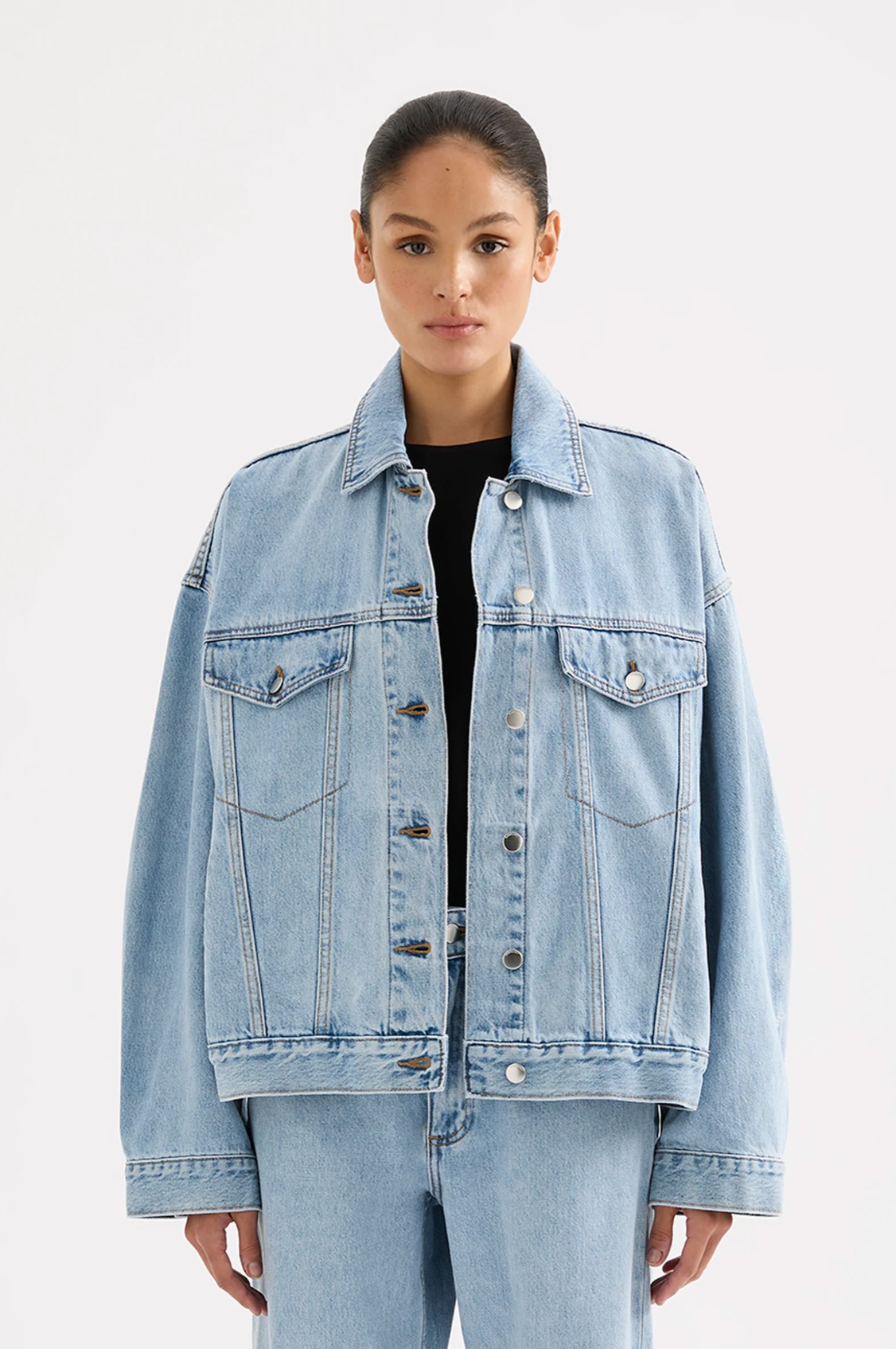 Nude Lucy | Sia Denim Jacket - 90s Blue Wash