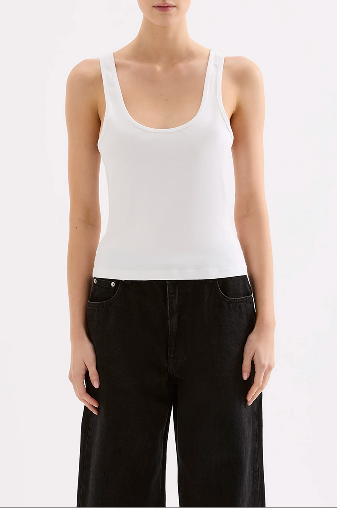 Nude Lucy | Organic 90s Singlet - White