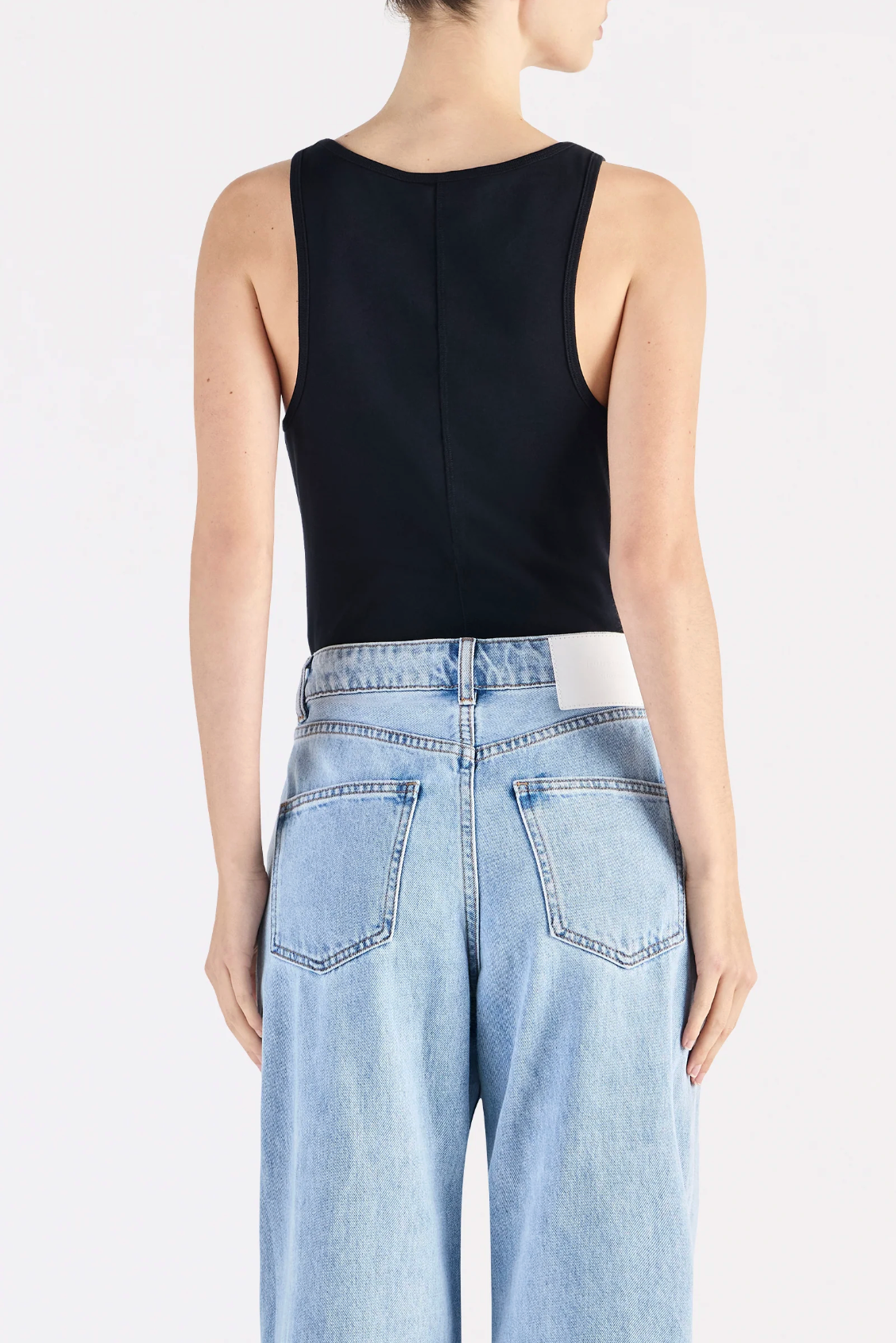 Nude Lucy | Organic 90s Singlet - Black