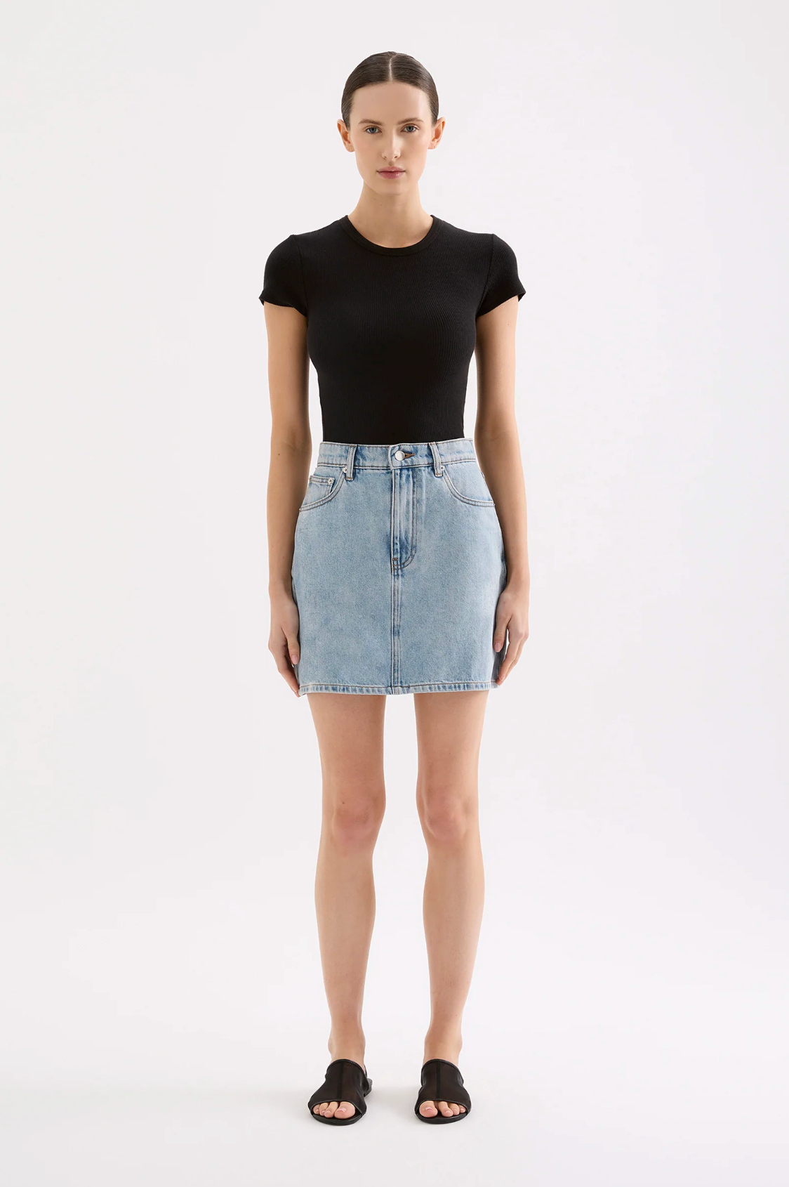 Nude Lucy | Sia Denim Mini Skirt - 90's Blue