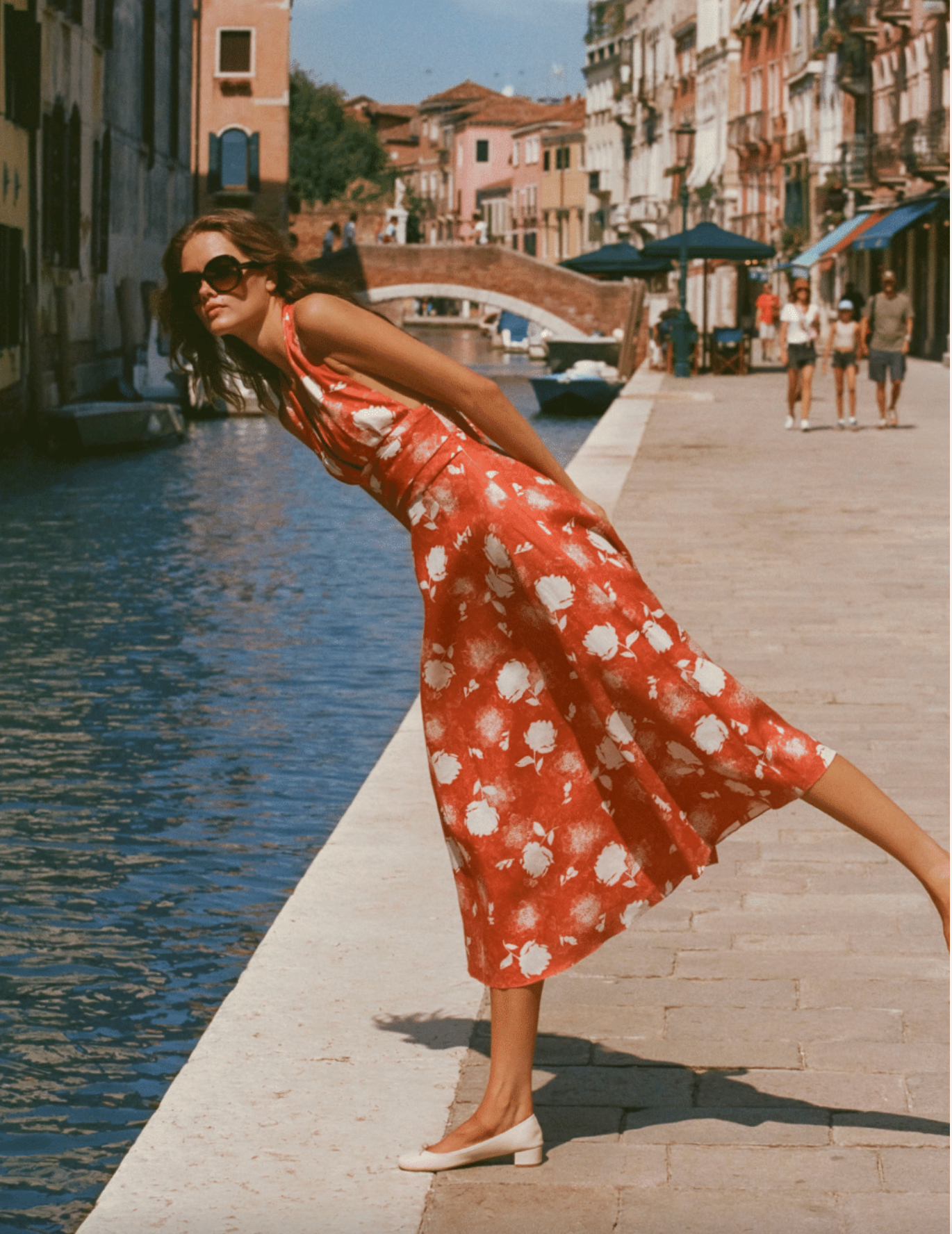 Faithfull The Brand | Bianca Midi Dress - Sunrose Rosso