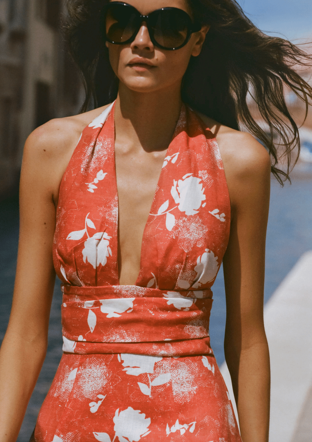 Faithfull The Brand | Bianca Midi Dress - Sunrose Rosso