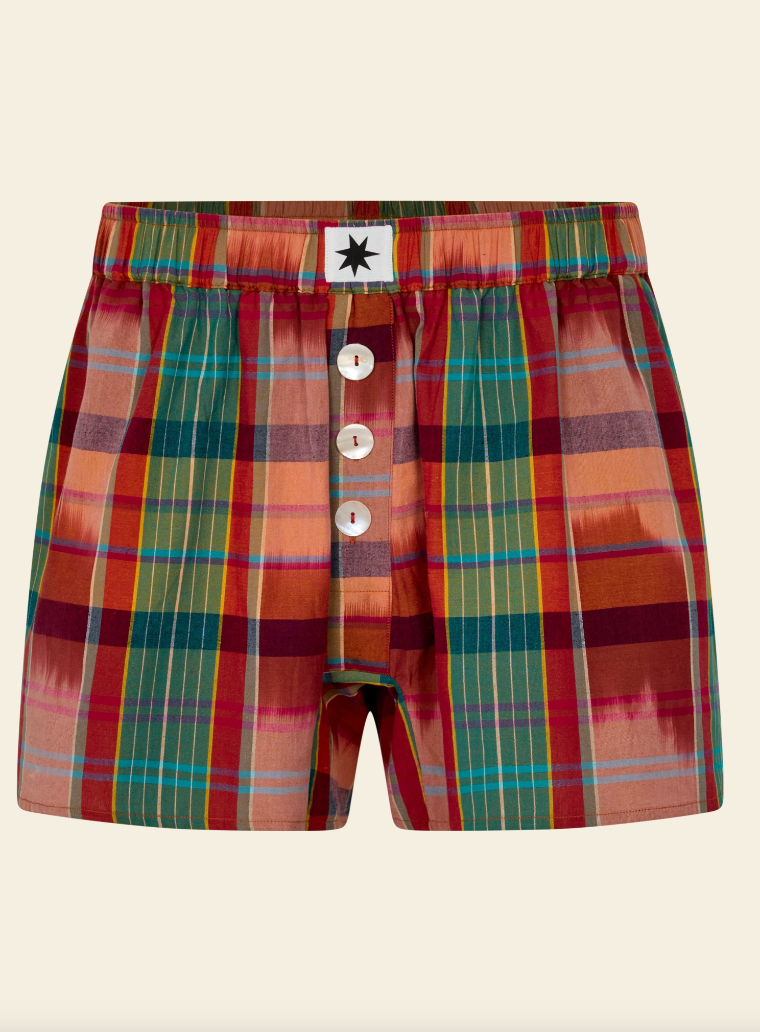 Ciao Ciao Vacation | Binnie Check Boxer Shorts
